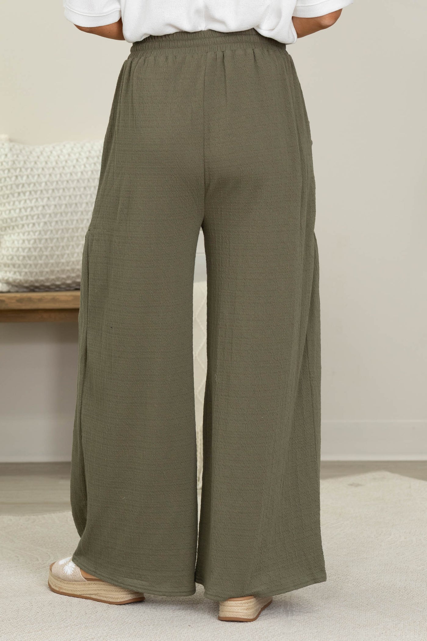 Wide Leg Comfy Knit Pants