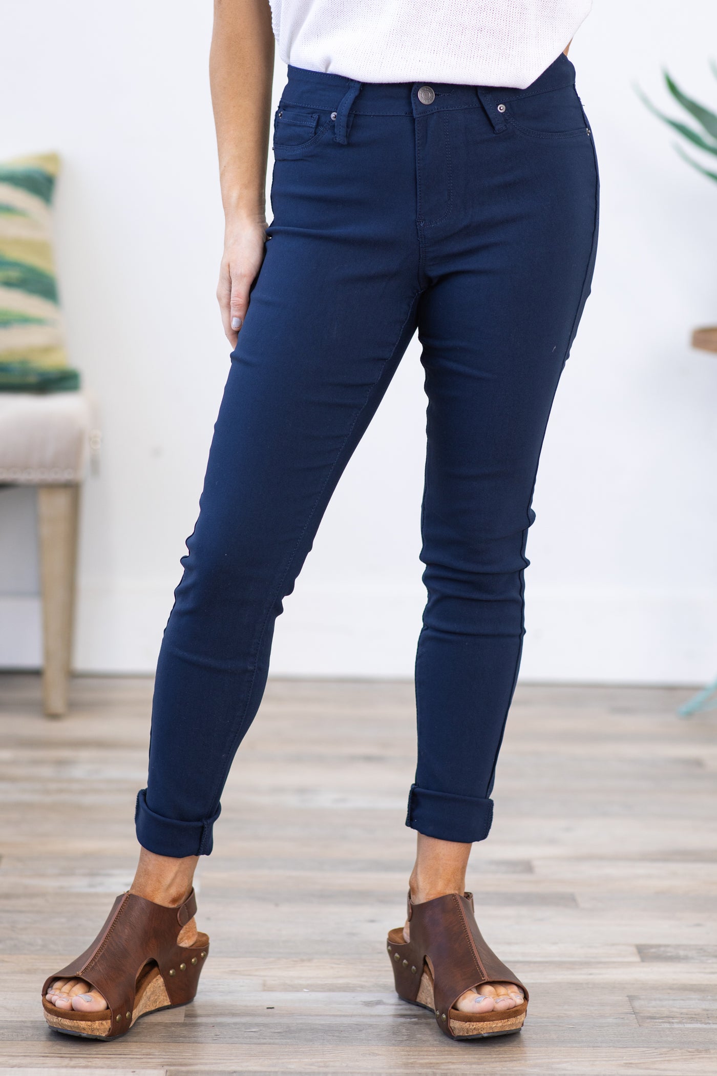 YMI Navy Hyperstretch Pants