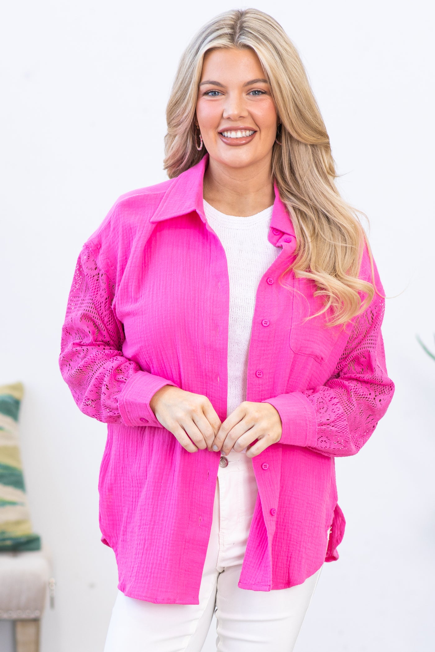 hot pink button up dress Women's Pink Button Up Maxi Dress | Avara