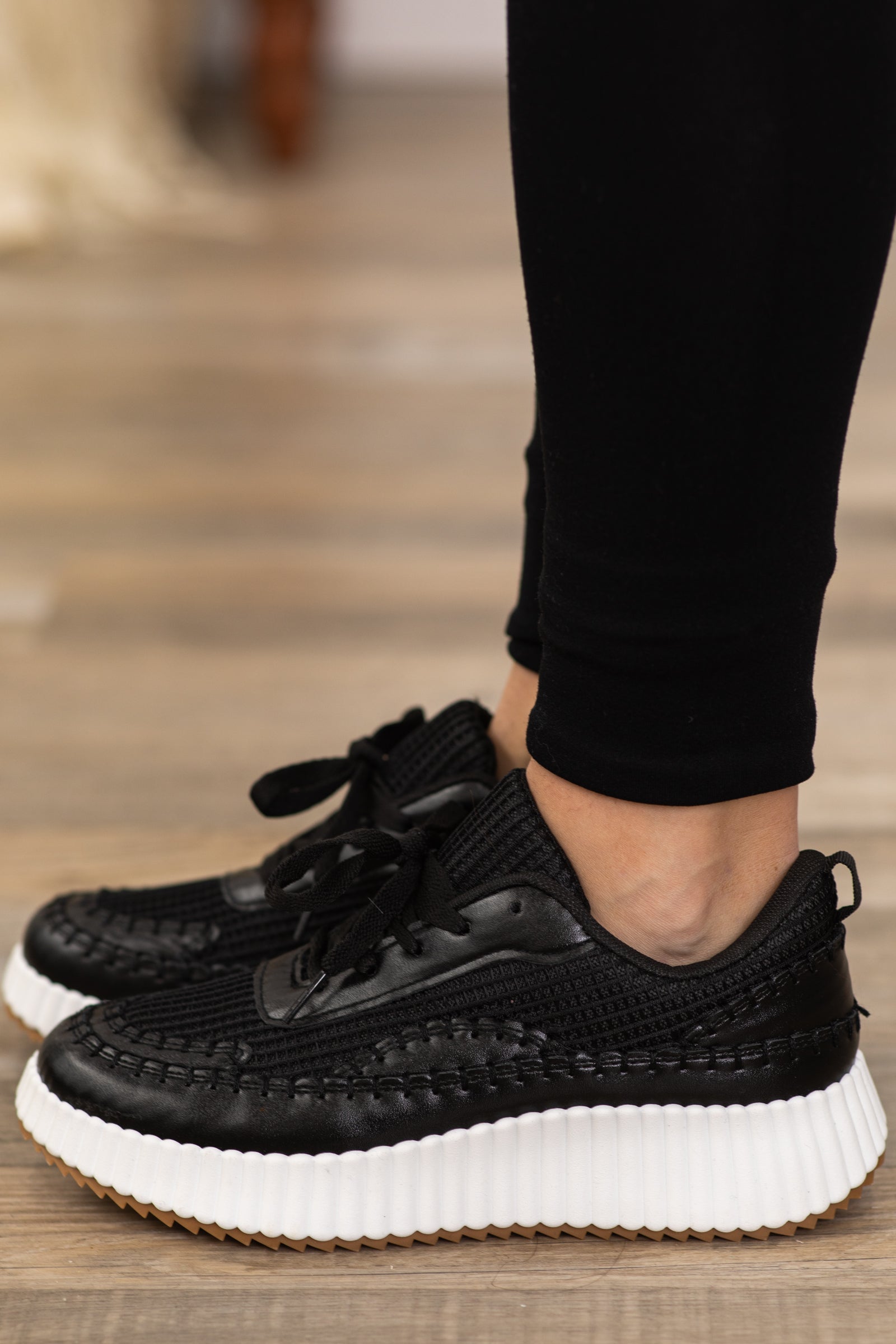 Black and White Platform Sneakers · Filly Flair