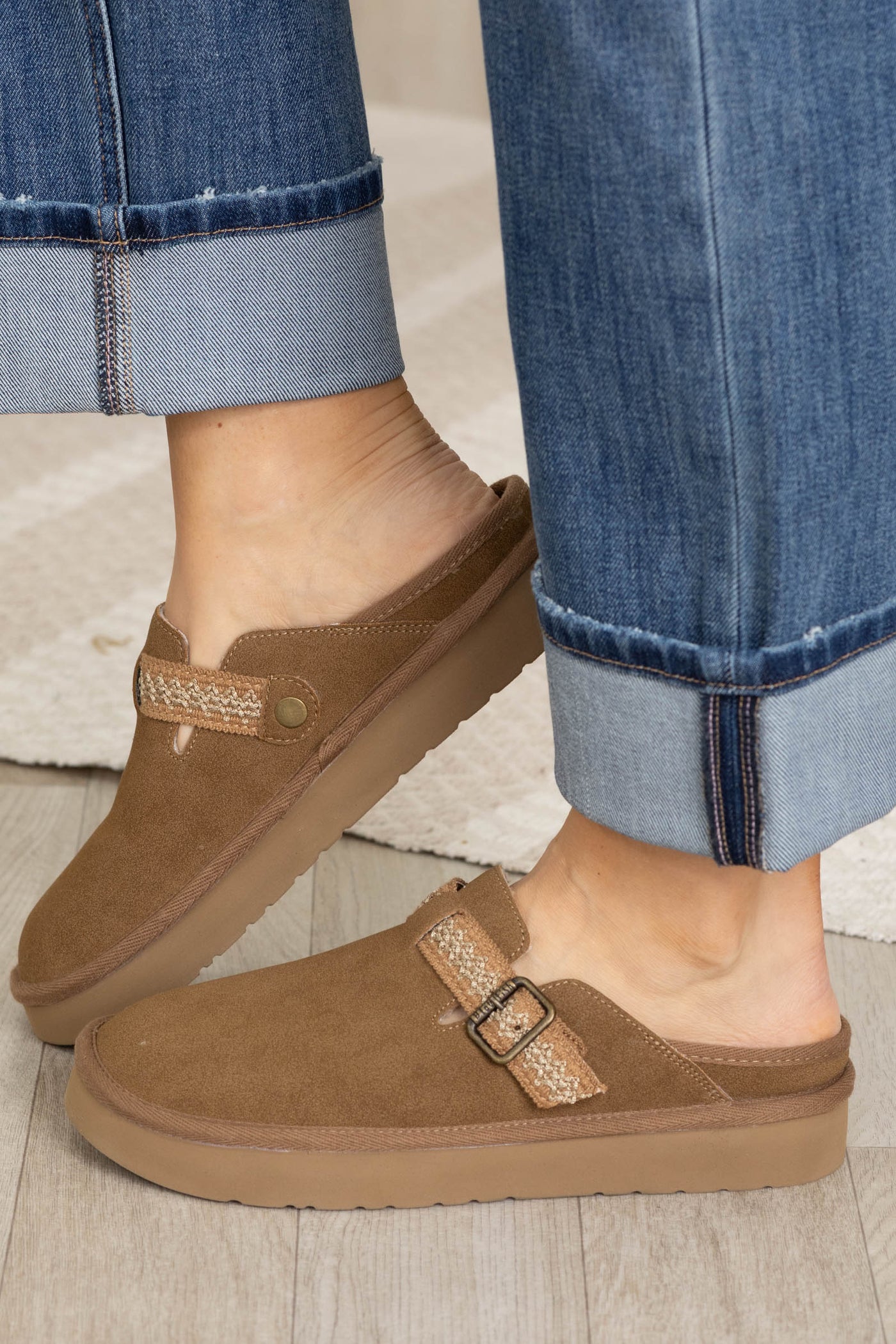 Blowfish Slip On Mule With Aztec Trim