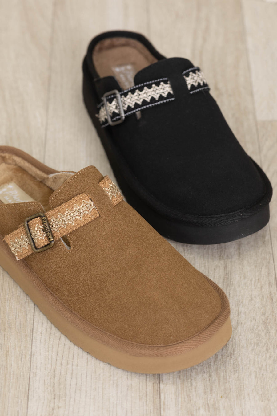 Blowfish Slip On Mule With Aztec Trim