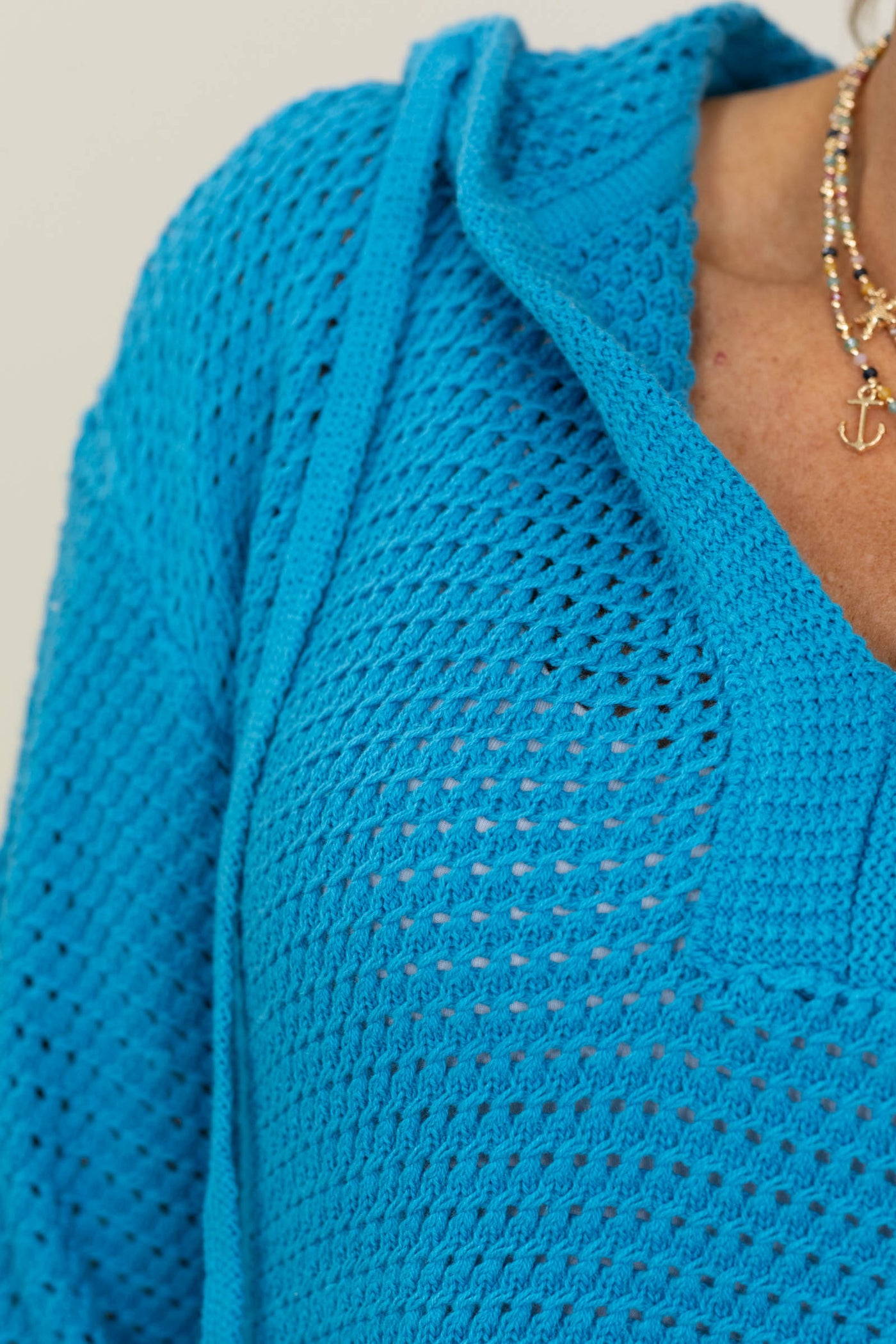 Loose Fit V Neck Knitted Sweater Hoodie