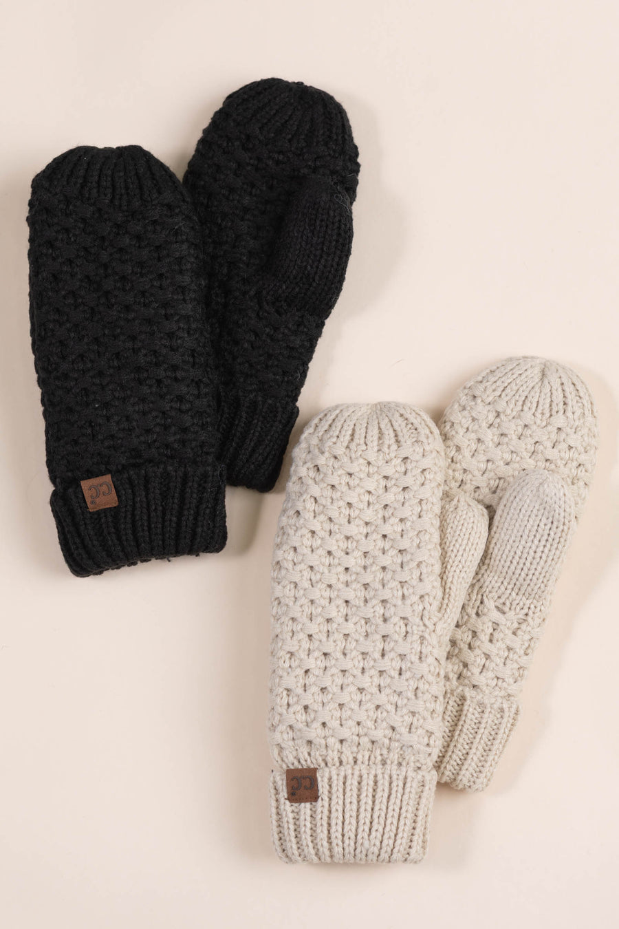Cross Stitch Knit Mittens