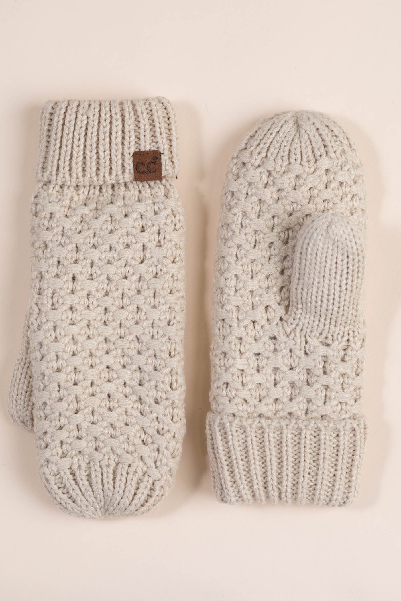 Cross Stitch Knit Mittens