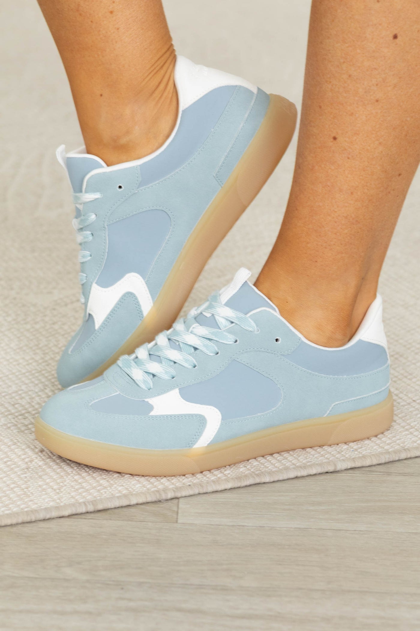 Blowfish Pastel Blue With White Sneakers