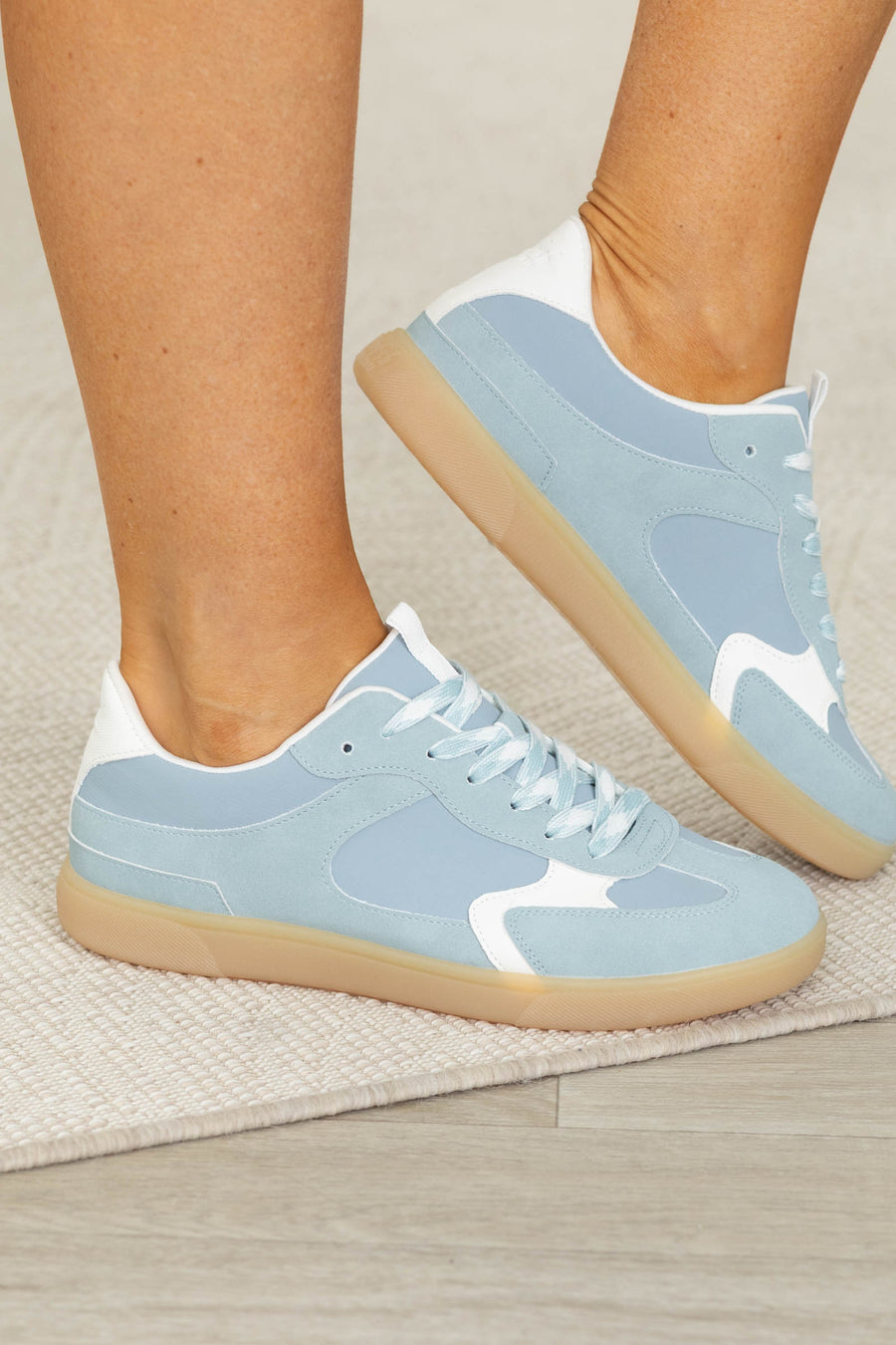 Blowfish Pastel Blue With White Sneakers