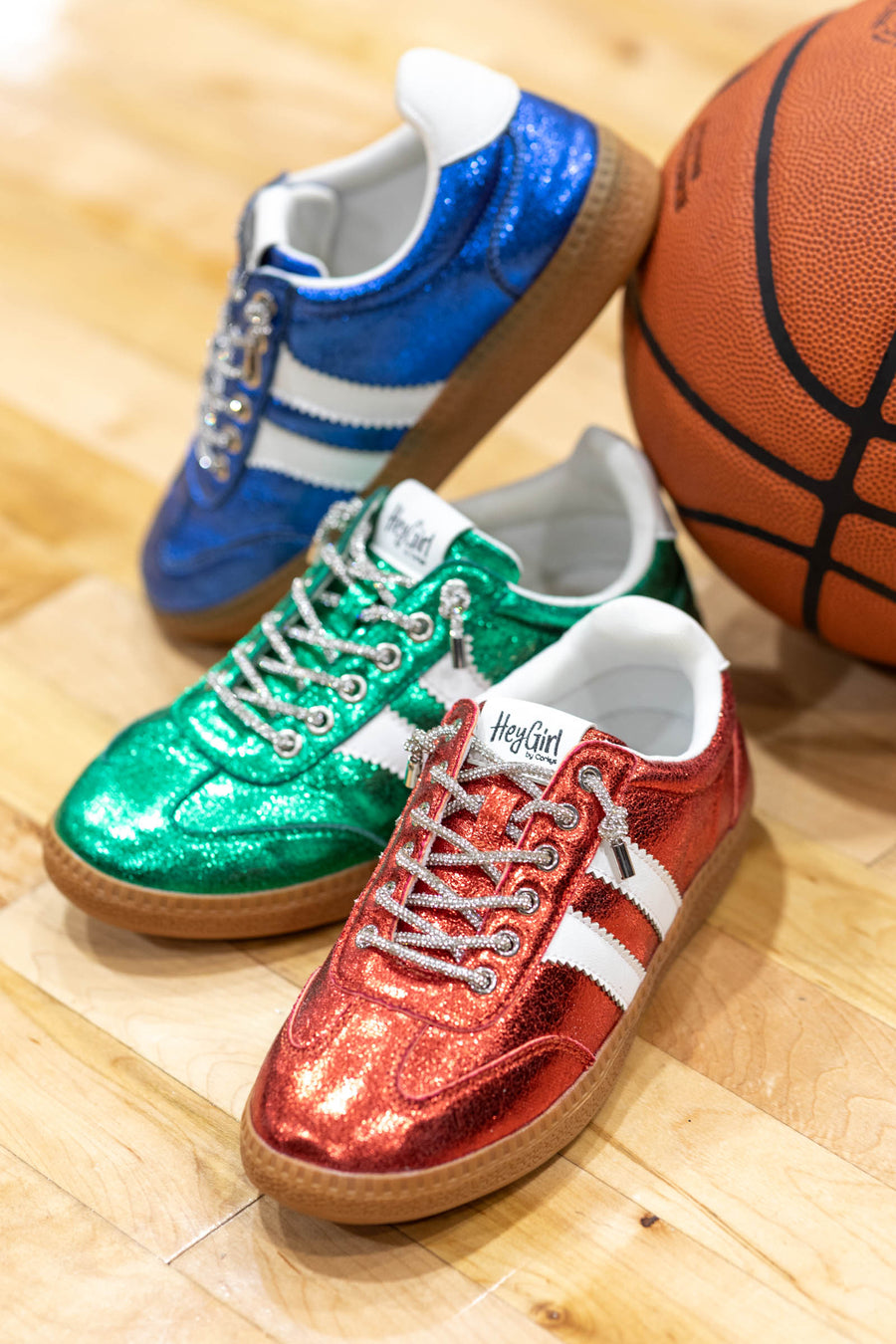 Corkys Metallic Lace Up Sneakers