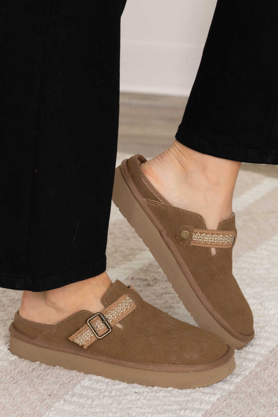 Blowfish Tan Slip On Clog