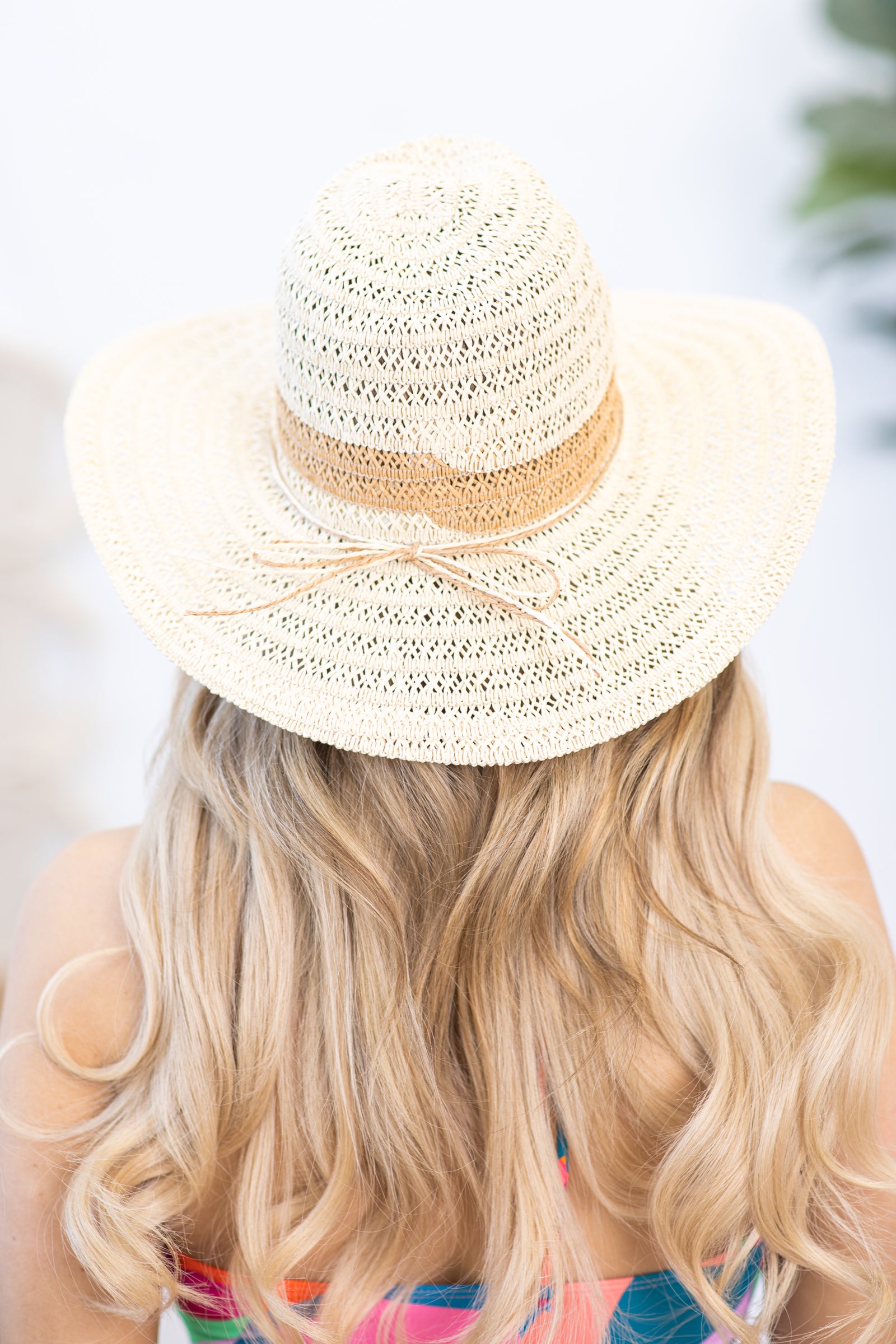 Beige Straw Braided Ribbon Strap Sun Hat · Filly Flair