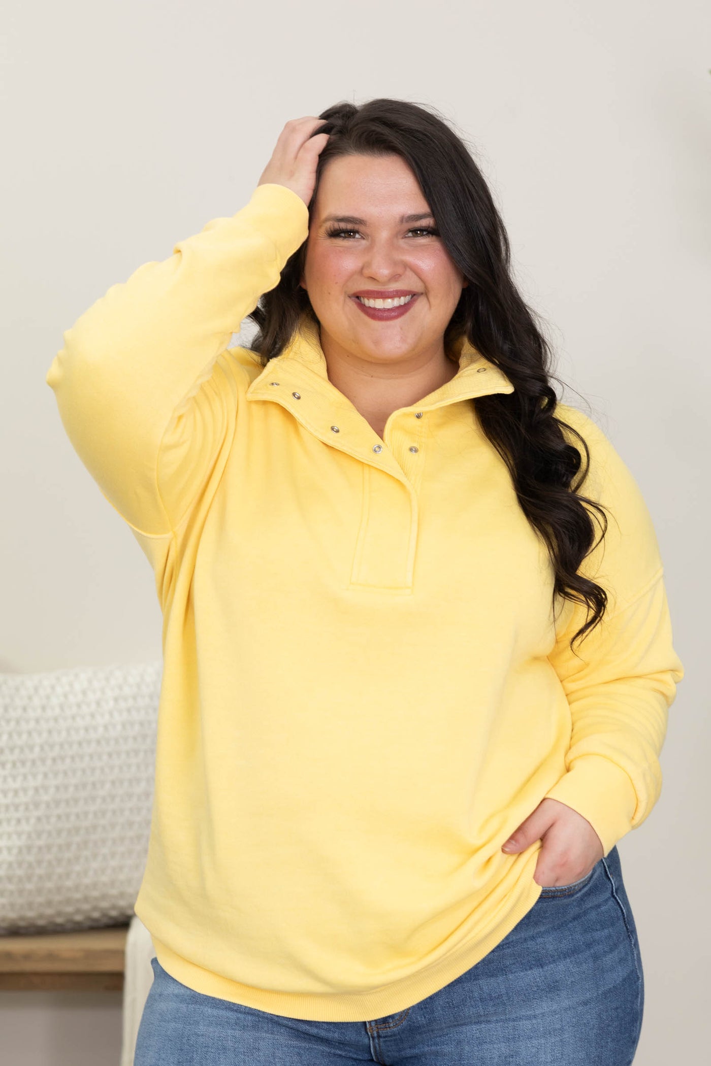 Snap It Up Pullover by Filly Flair