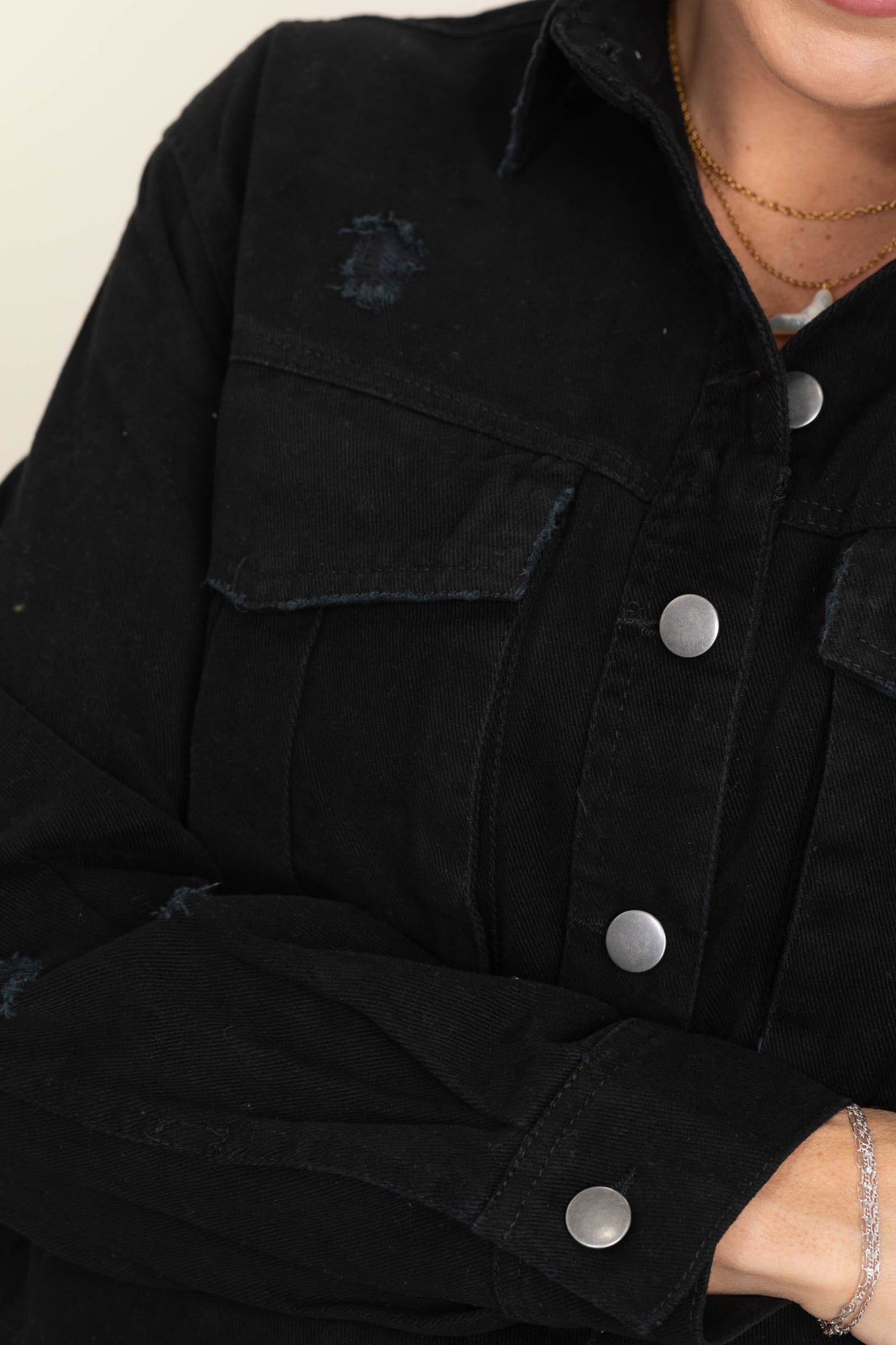 Distressed Oversized Denim Jackets