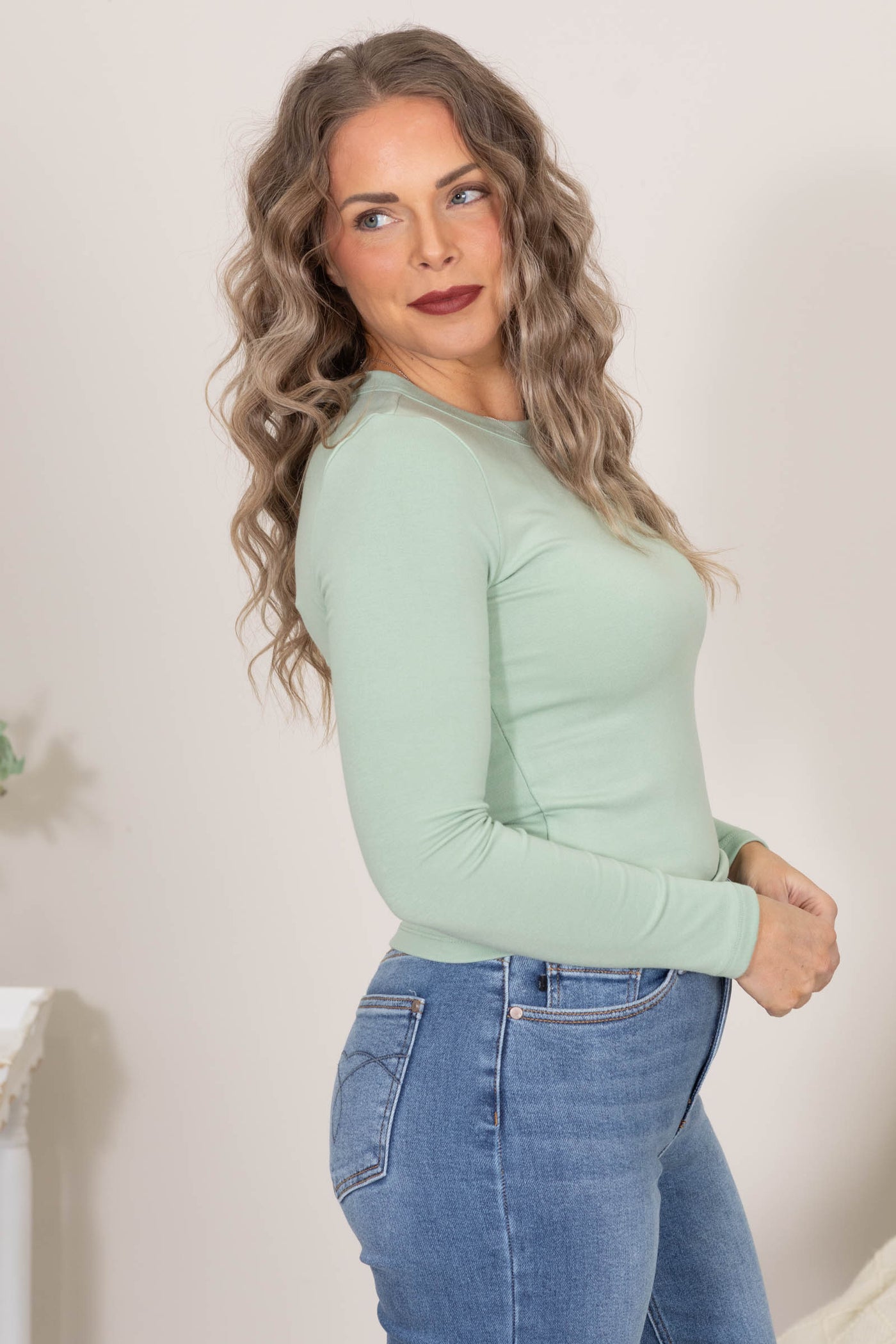 Ultra Soft Long Sleeve Crew Neck Top