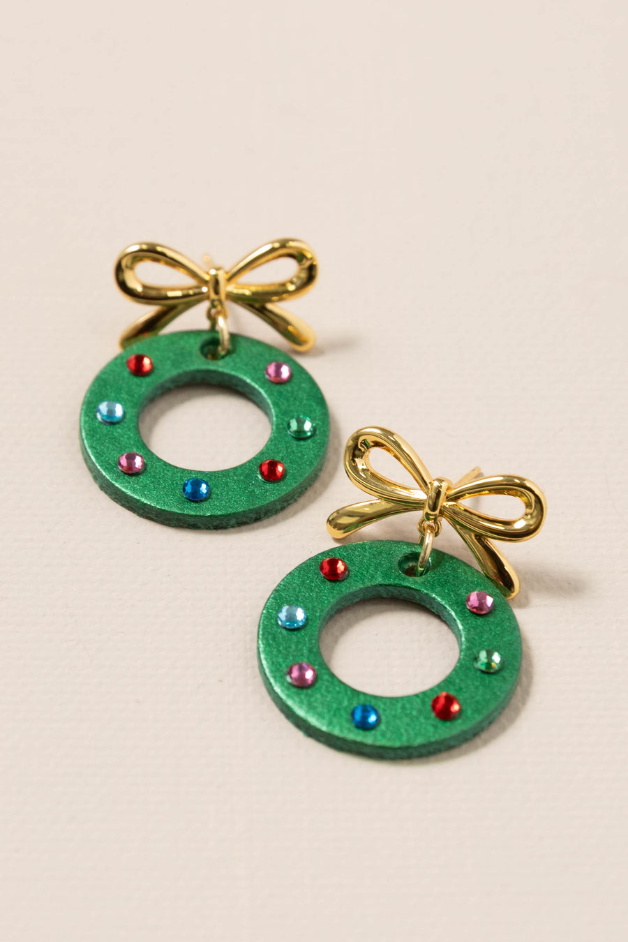 Holiday Wreath Earrings