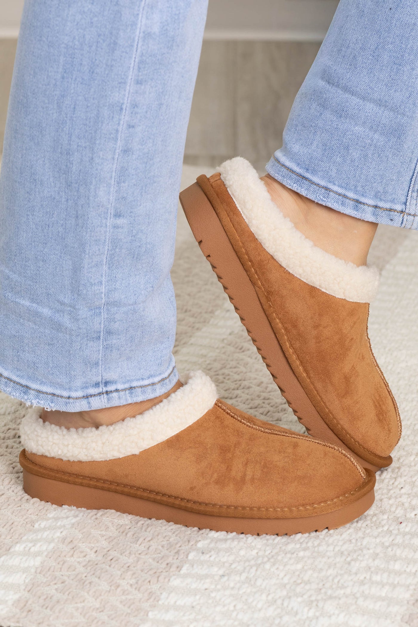 Micro Suede Fleeced Slippers