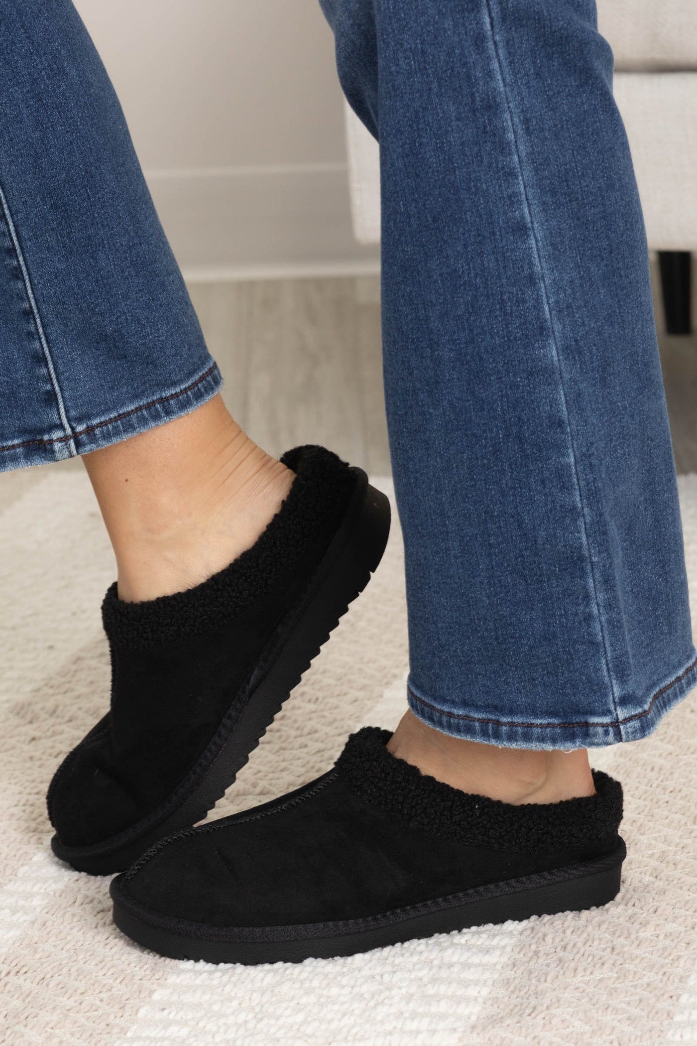 Micro Suede Fleeced Slippers