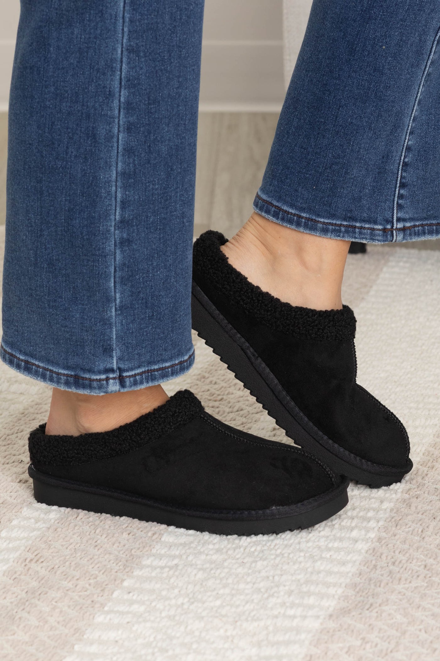 Micro Suede Fleeced Slippers