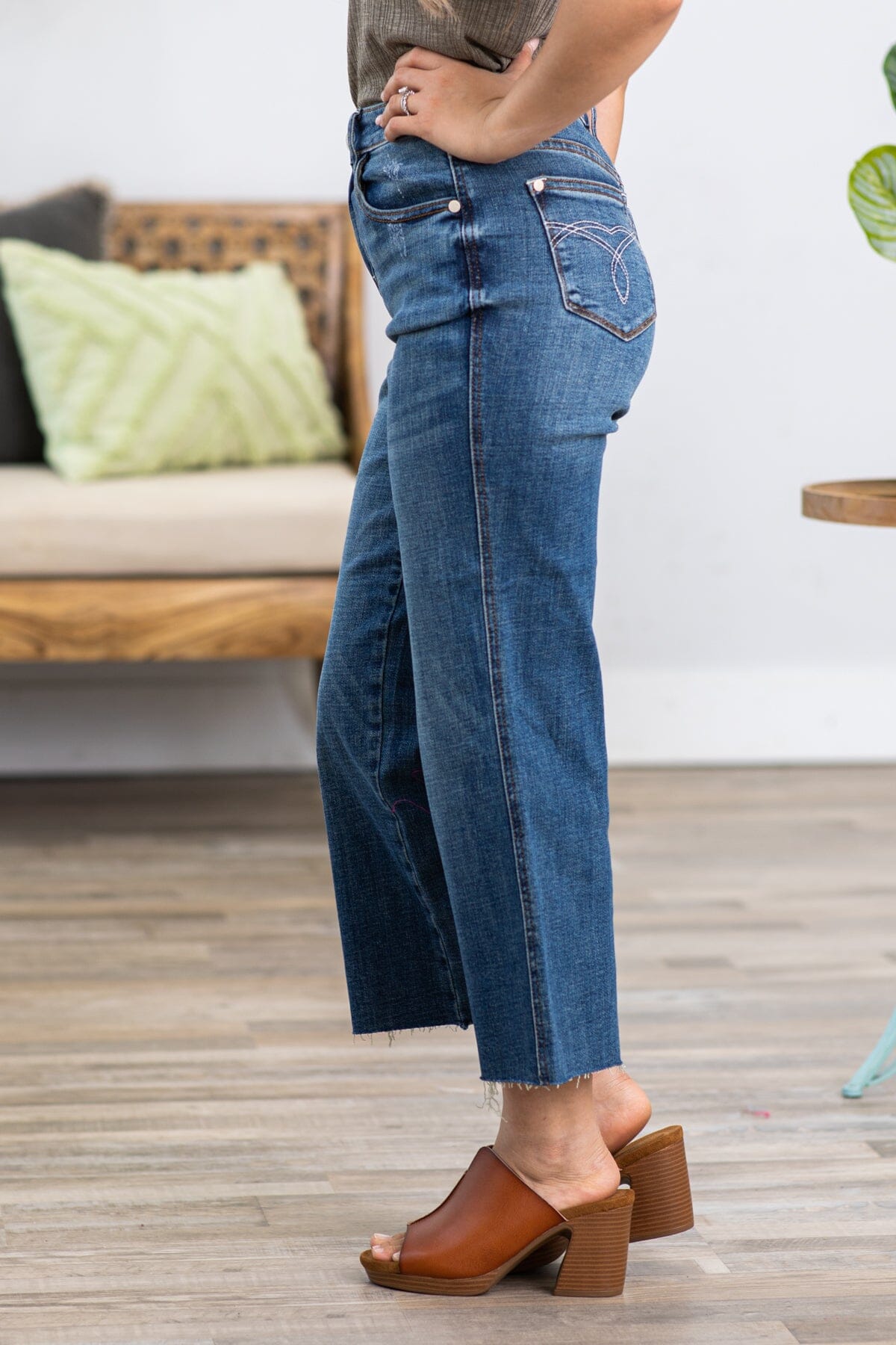 Judy Blue Cropped Wide Leg Jeans · Filly Flair