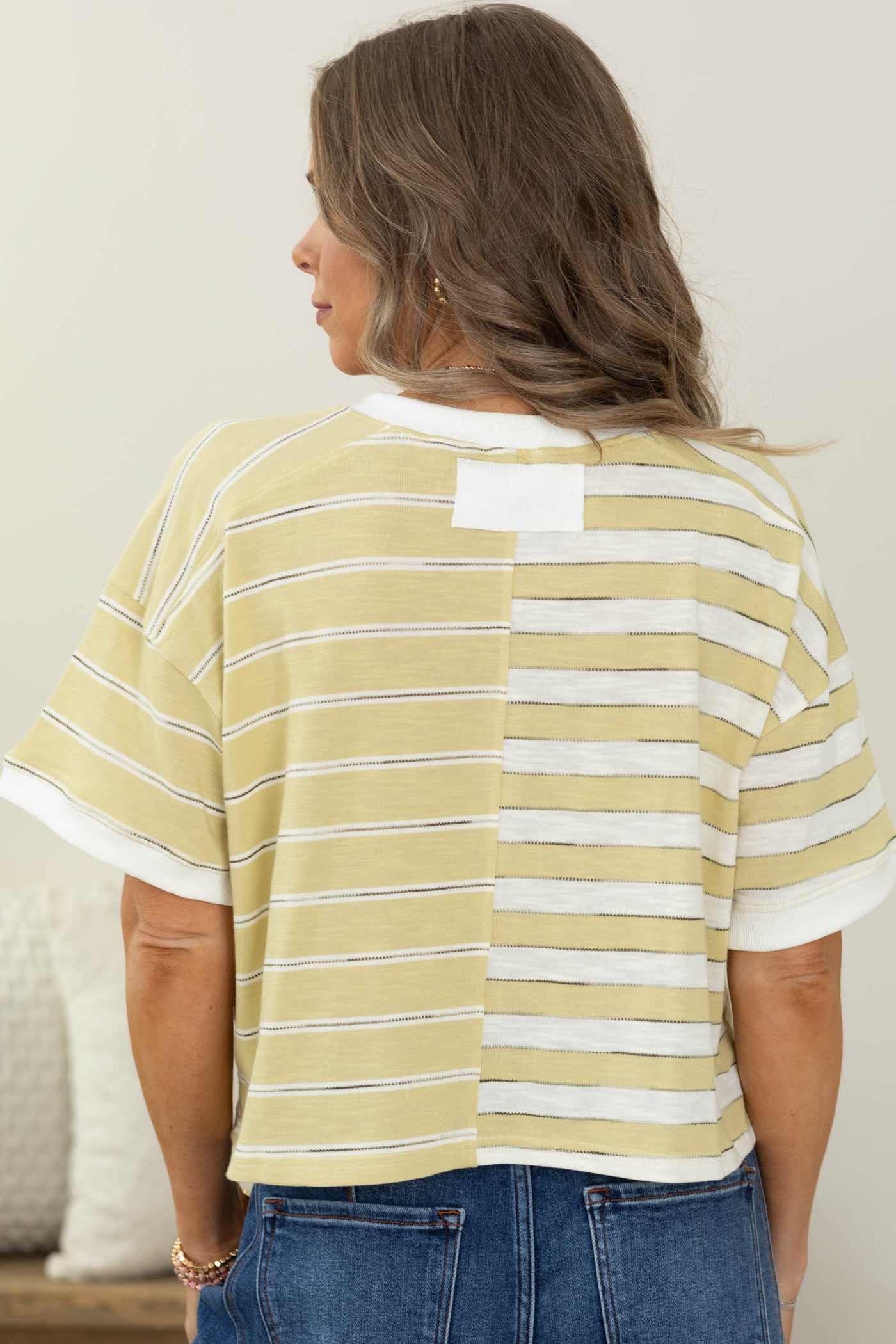 Dusty Yellow Button Front Knit Cardigan Top