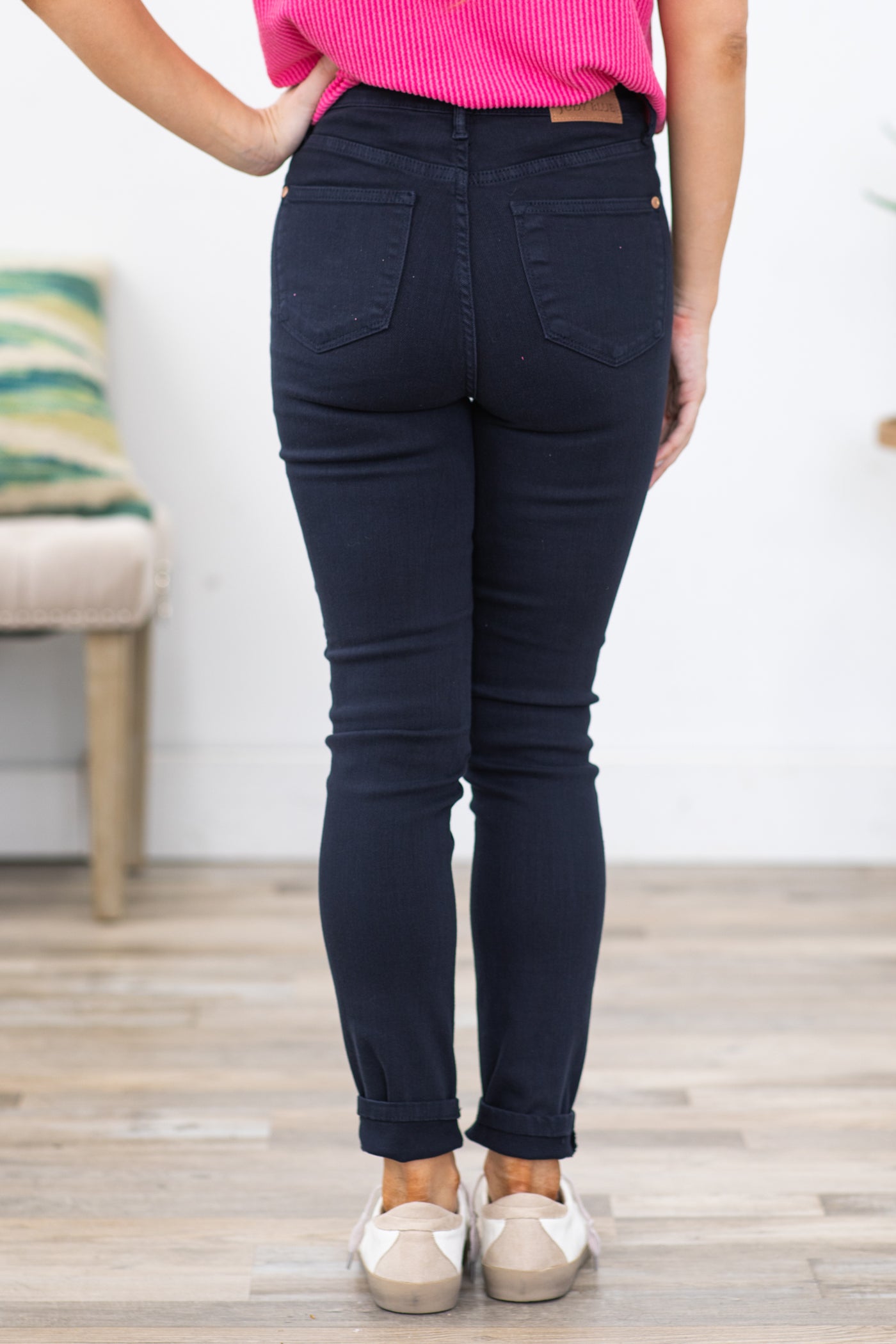 Judy Blue Navy Tummy Control Skinny Jeans · Filly Flair