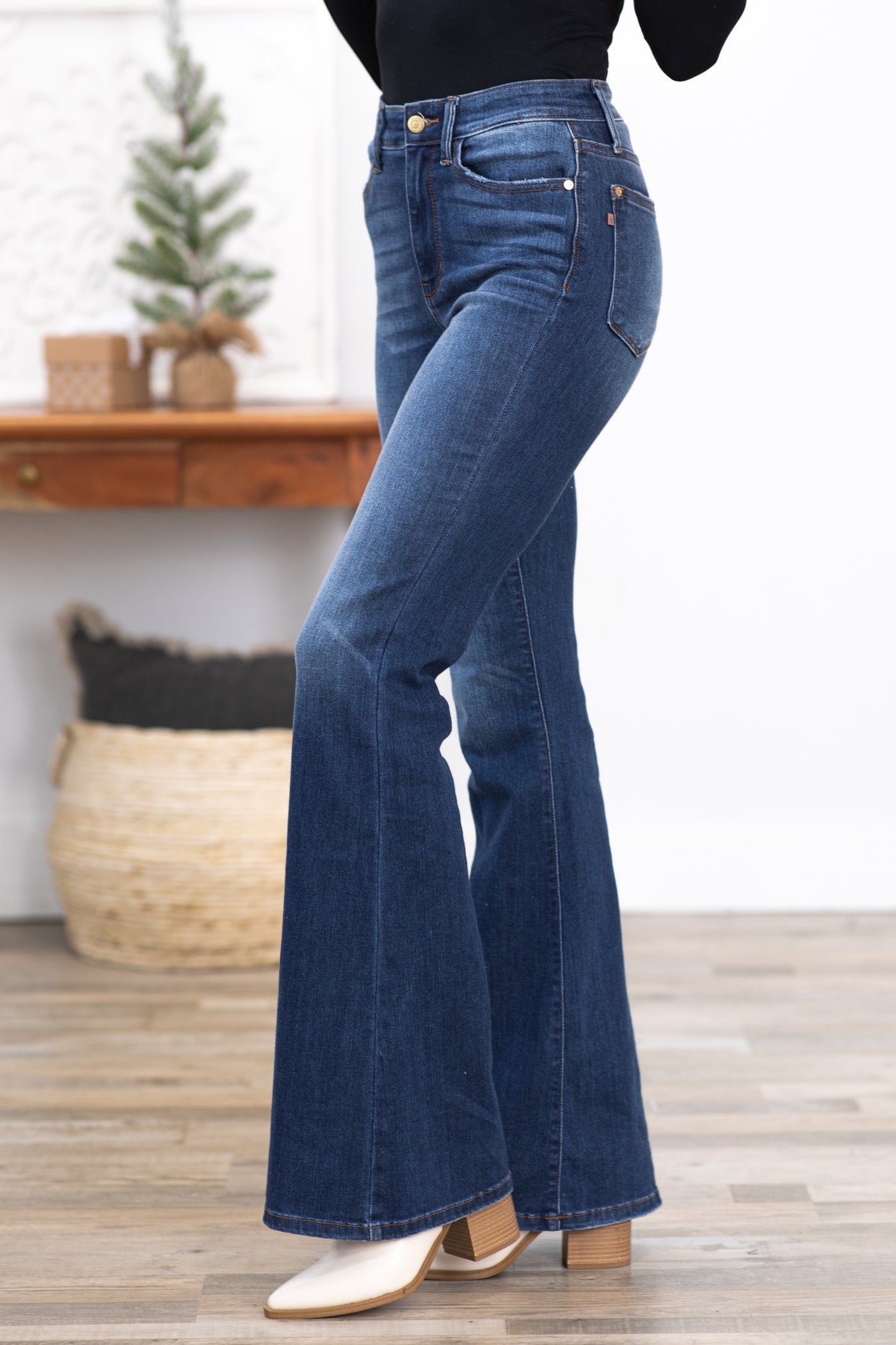 Judy Blue Classic Dark Wash Flare Jeans · Filly Flair