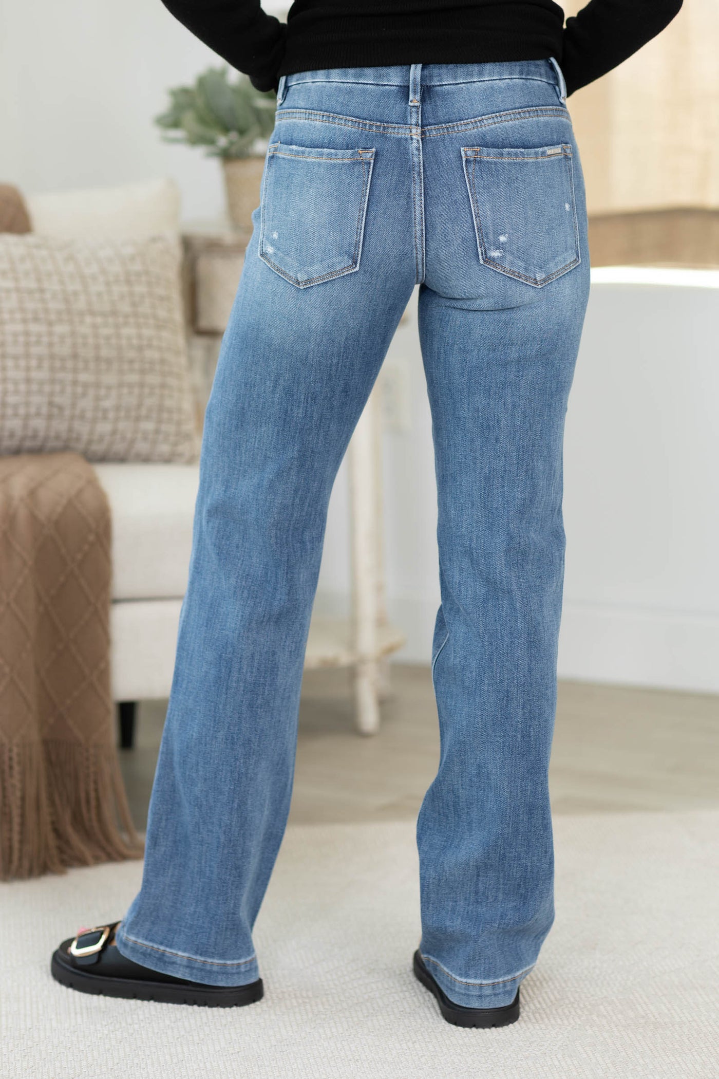 Risen Medium Wash Tummy Control 4 Way Stretch Jean