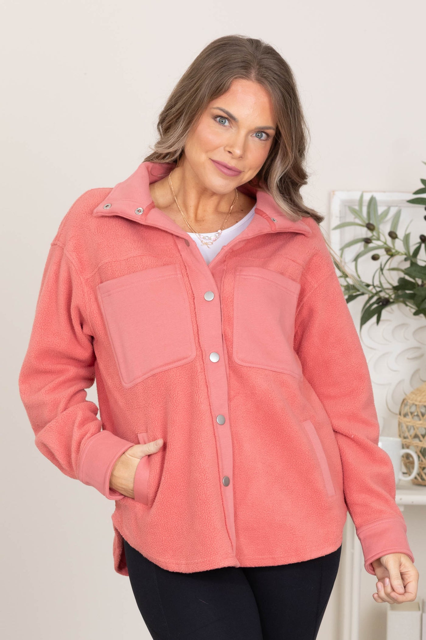 Coral Fleece Shacket