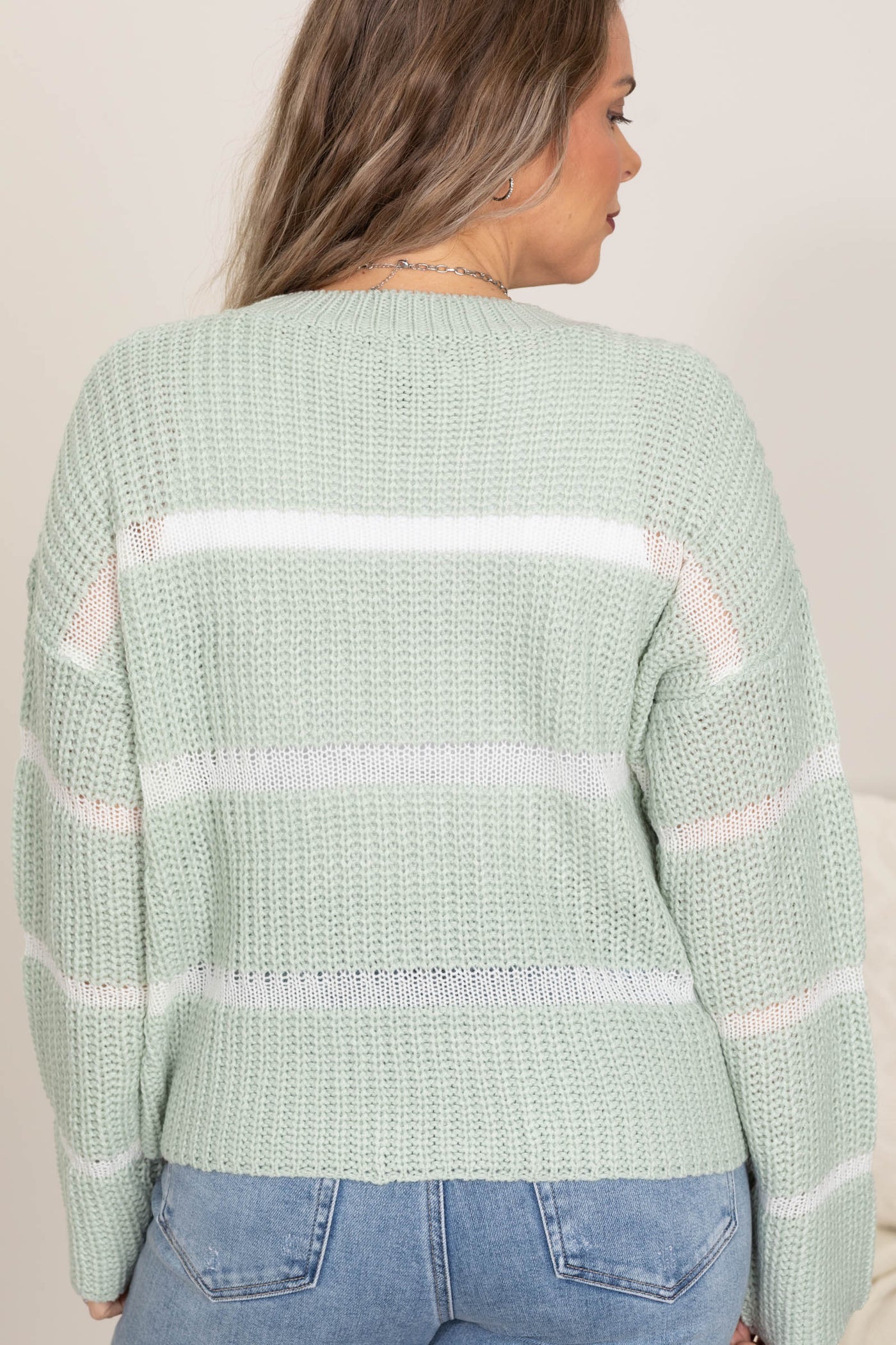 Comfort Crewneck Striped Sweater