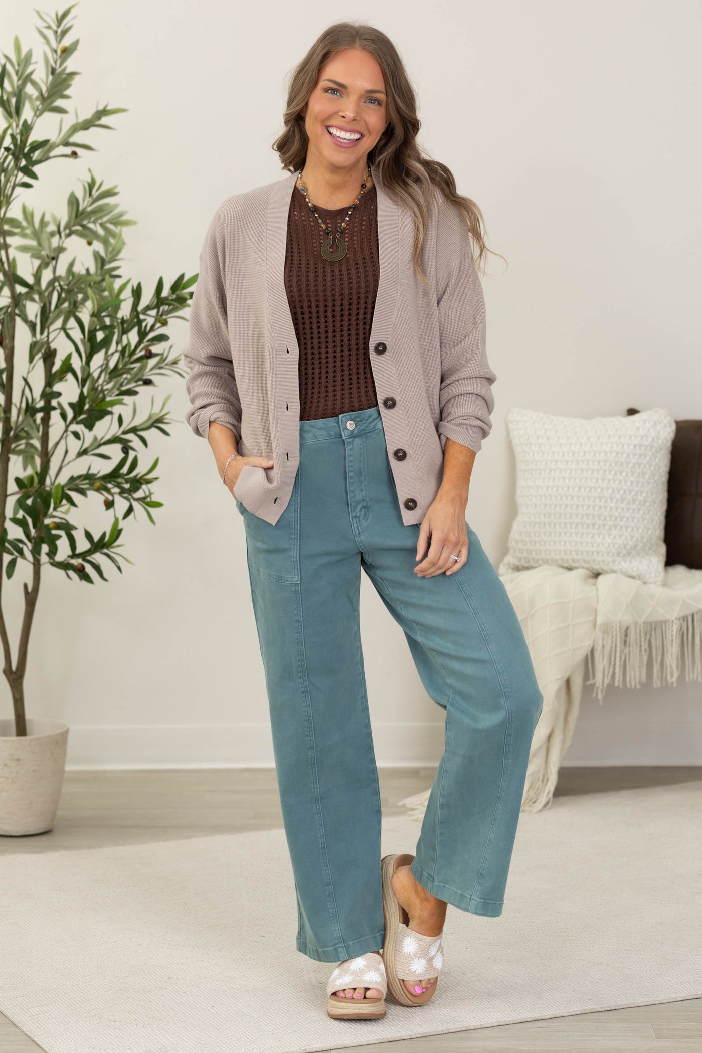 Knit Sweater Cardigans With Buttons