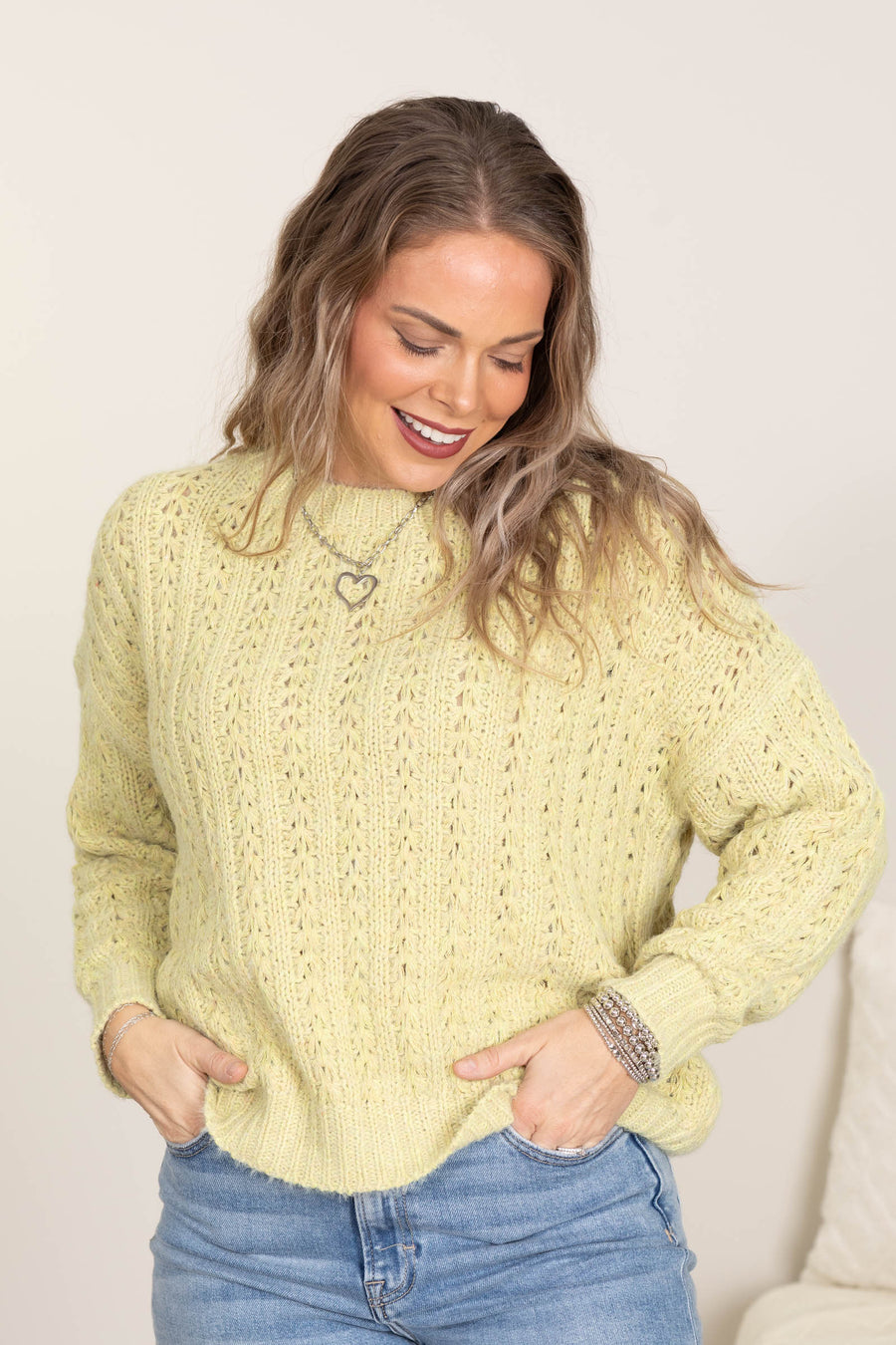Soft And Cozy Knit Sweaters With Ribbed Hem