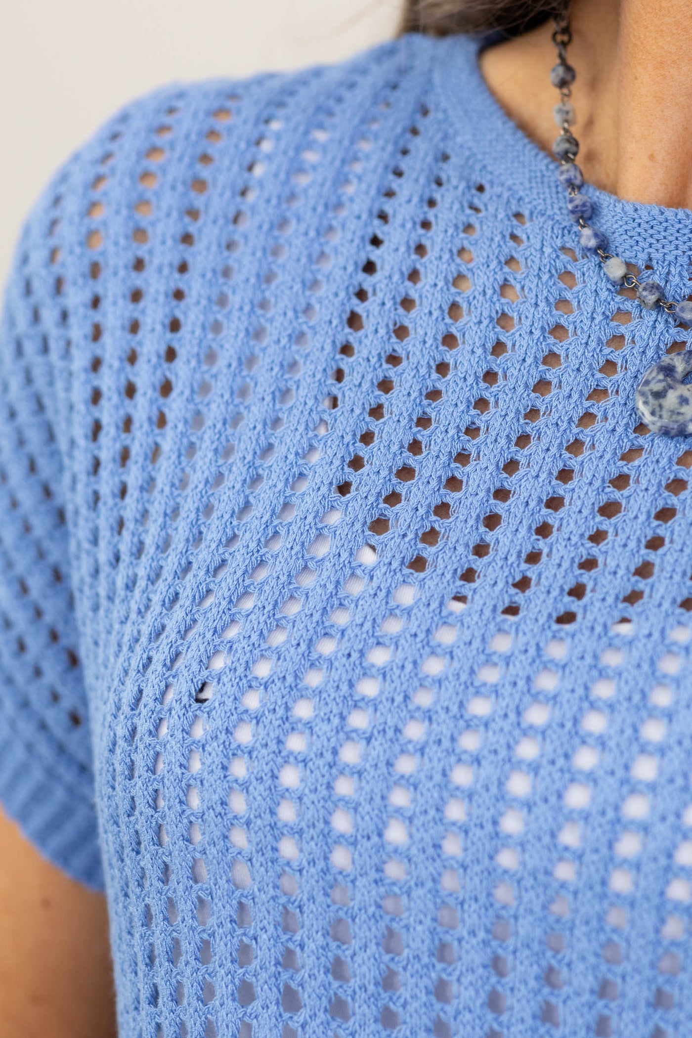Crochet Knit Sheer Hollow Sweater