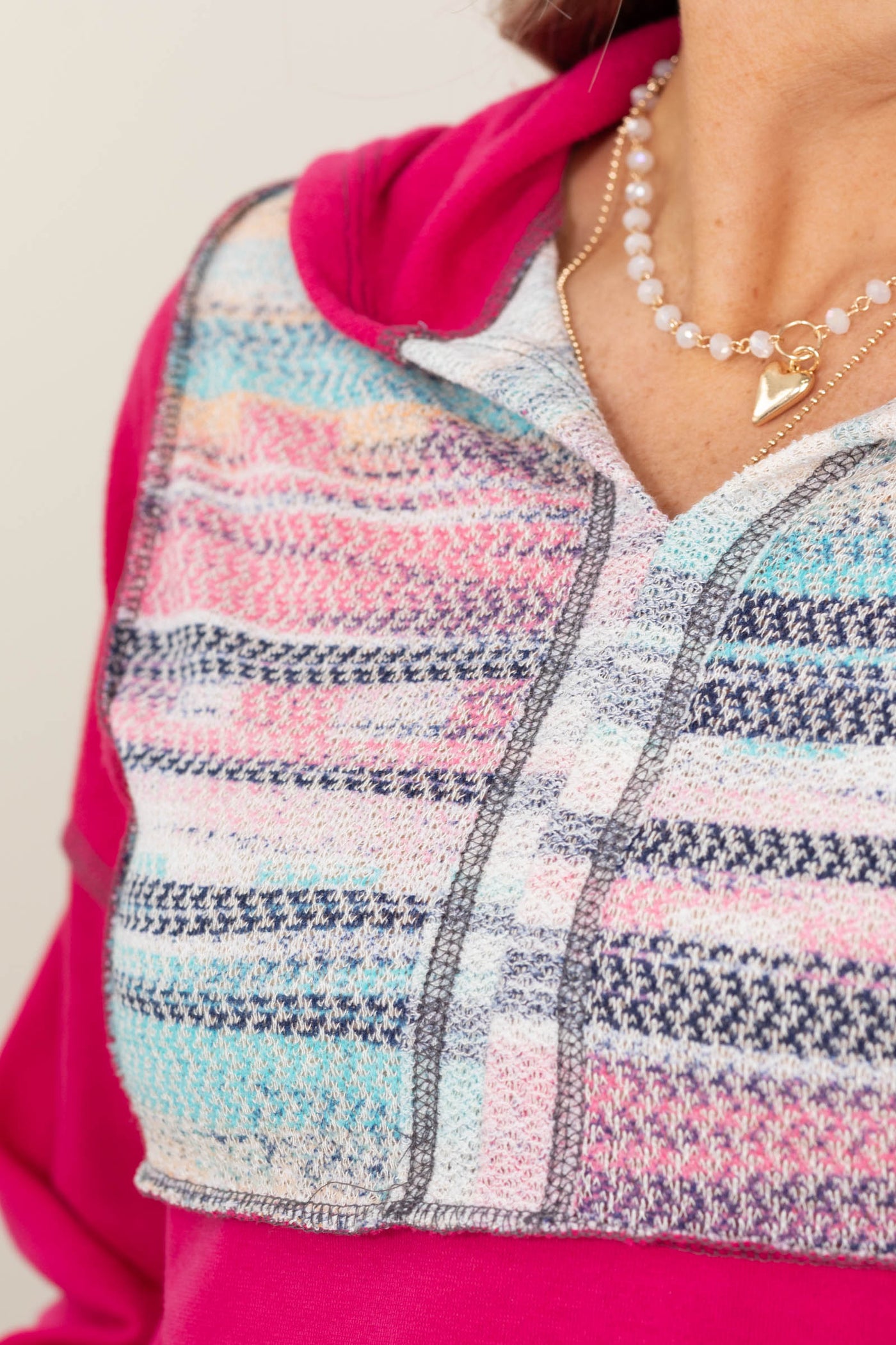 Breezy Knit Long Sleeve Hoodie Top