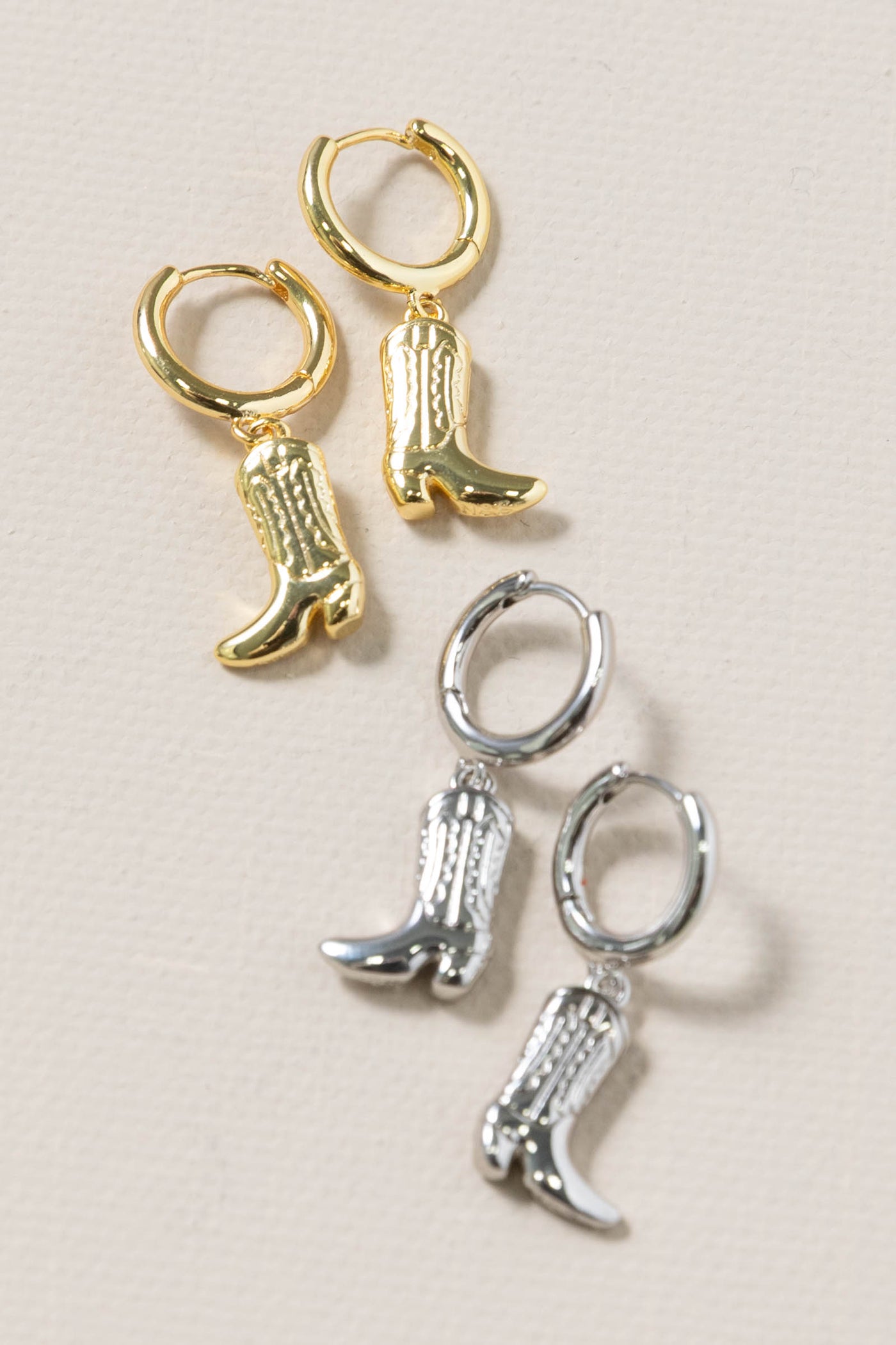 Cowgirl Boot Huggie Earrings