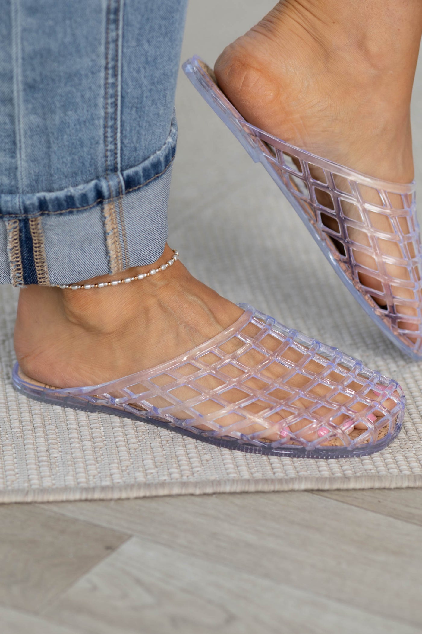 MIA Jelly Slip On Mules