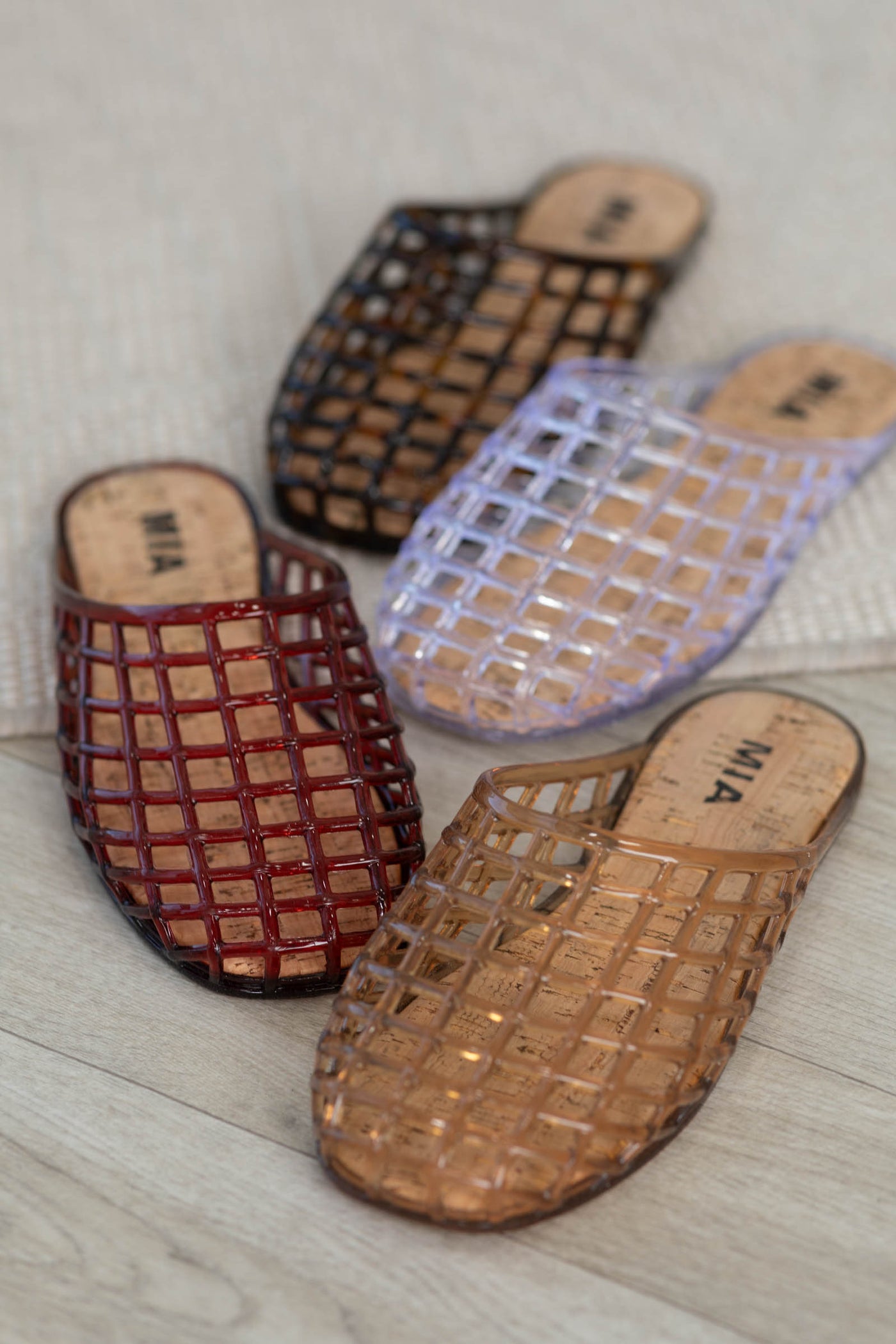 MIA Jelly Slip On Mules