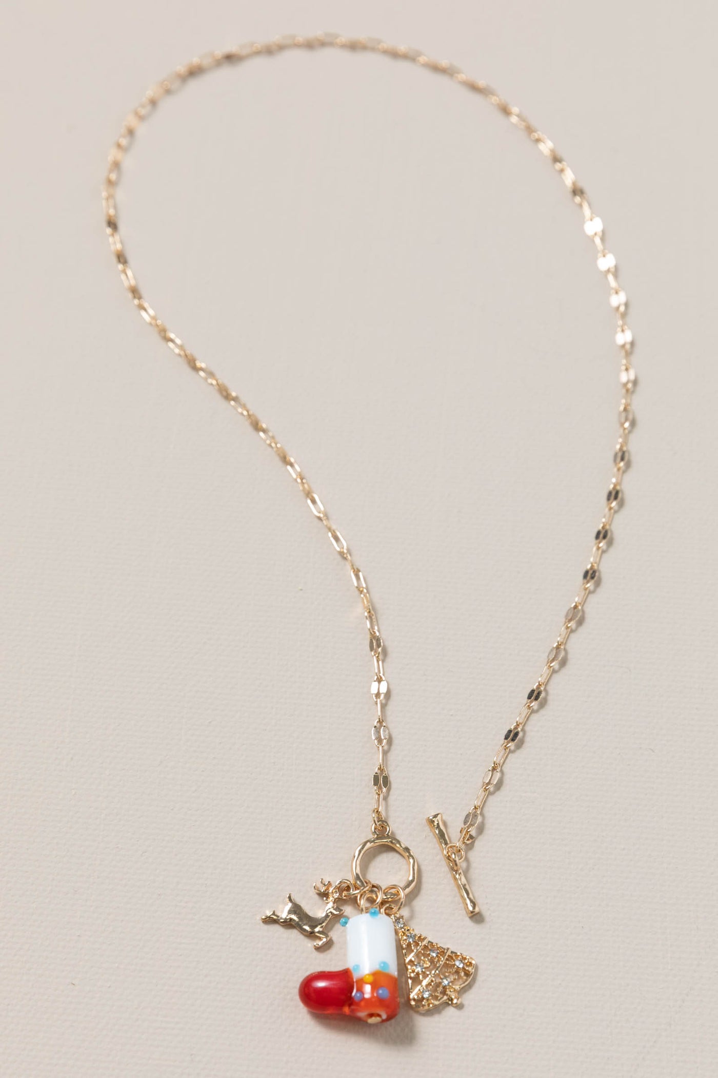 Christmas Charm Toggle Necklace