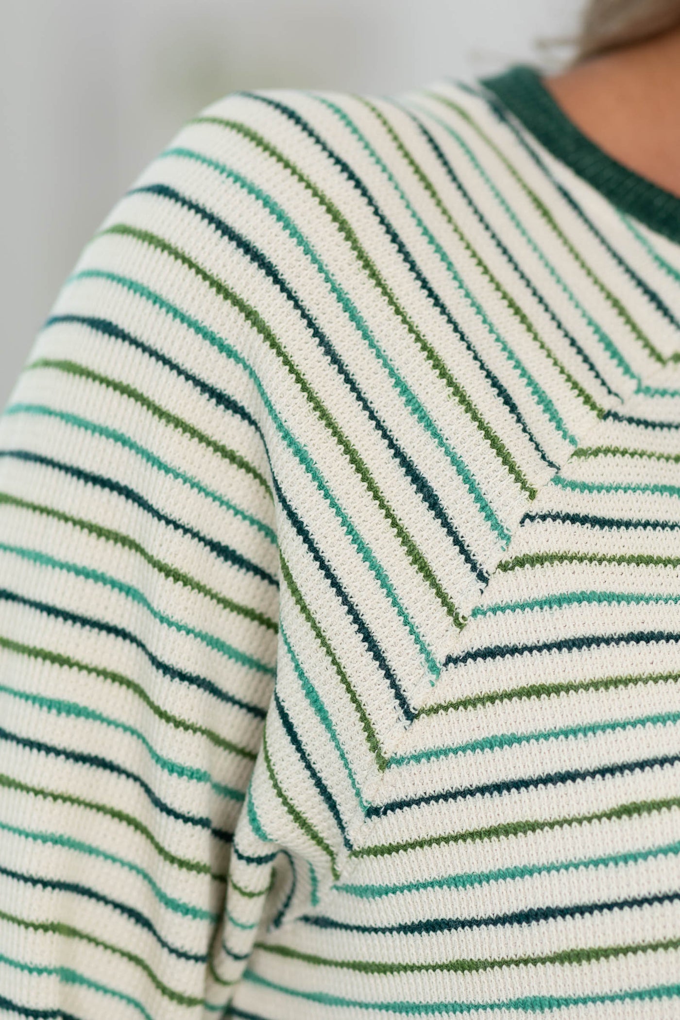 Staccato Multicolor Stripe Long Sleeve Top