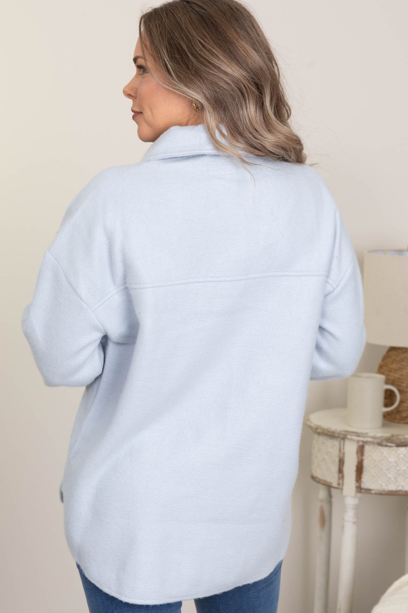 Solid Cozy Button Down Jackets