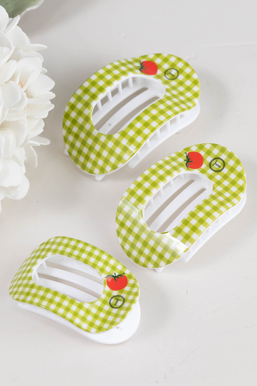 Locally Grown Flat Round Hair Clip