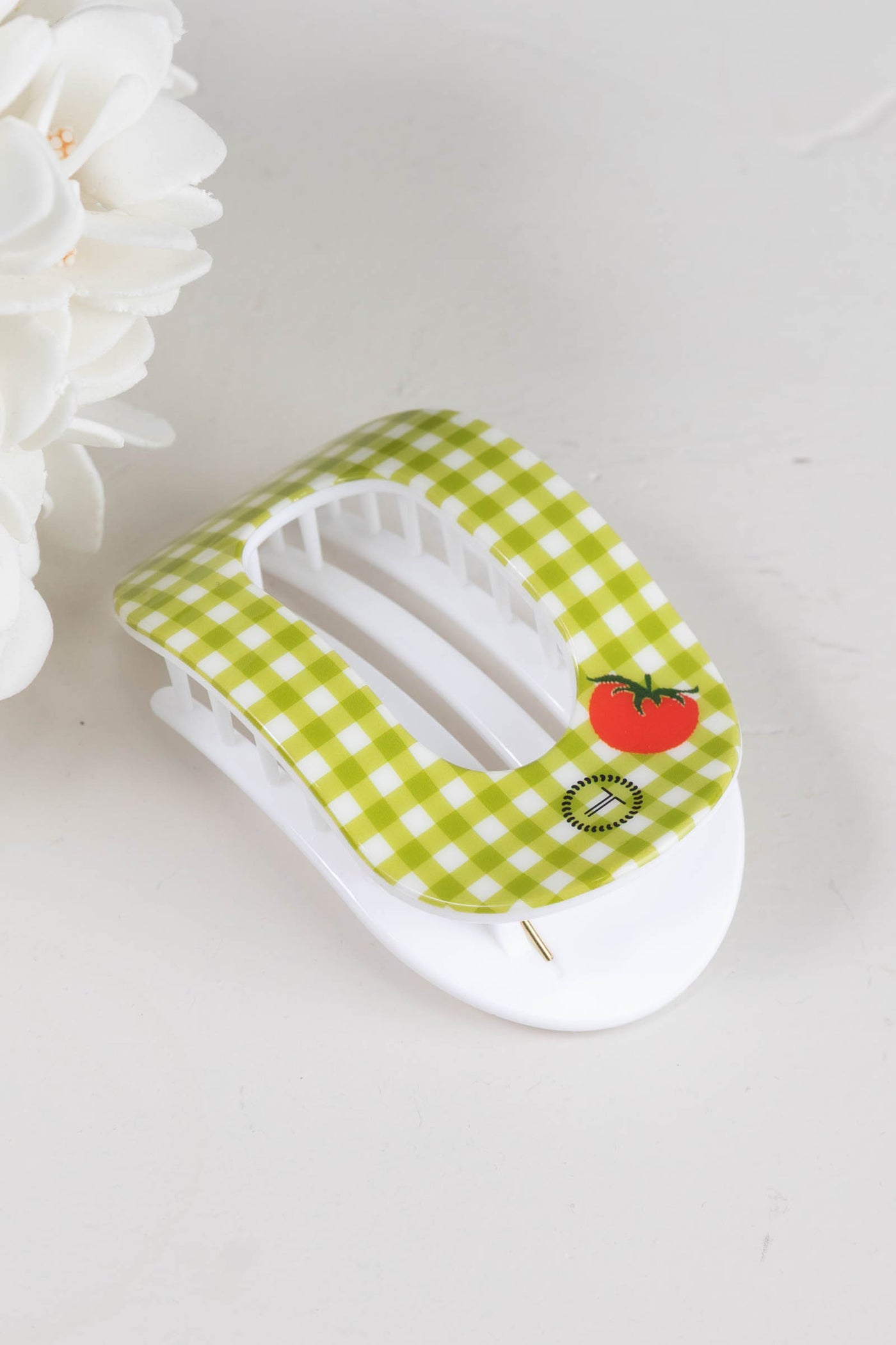 Locally Grown Flat Round Hair Clip