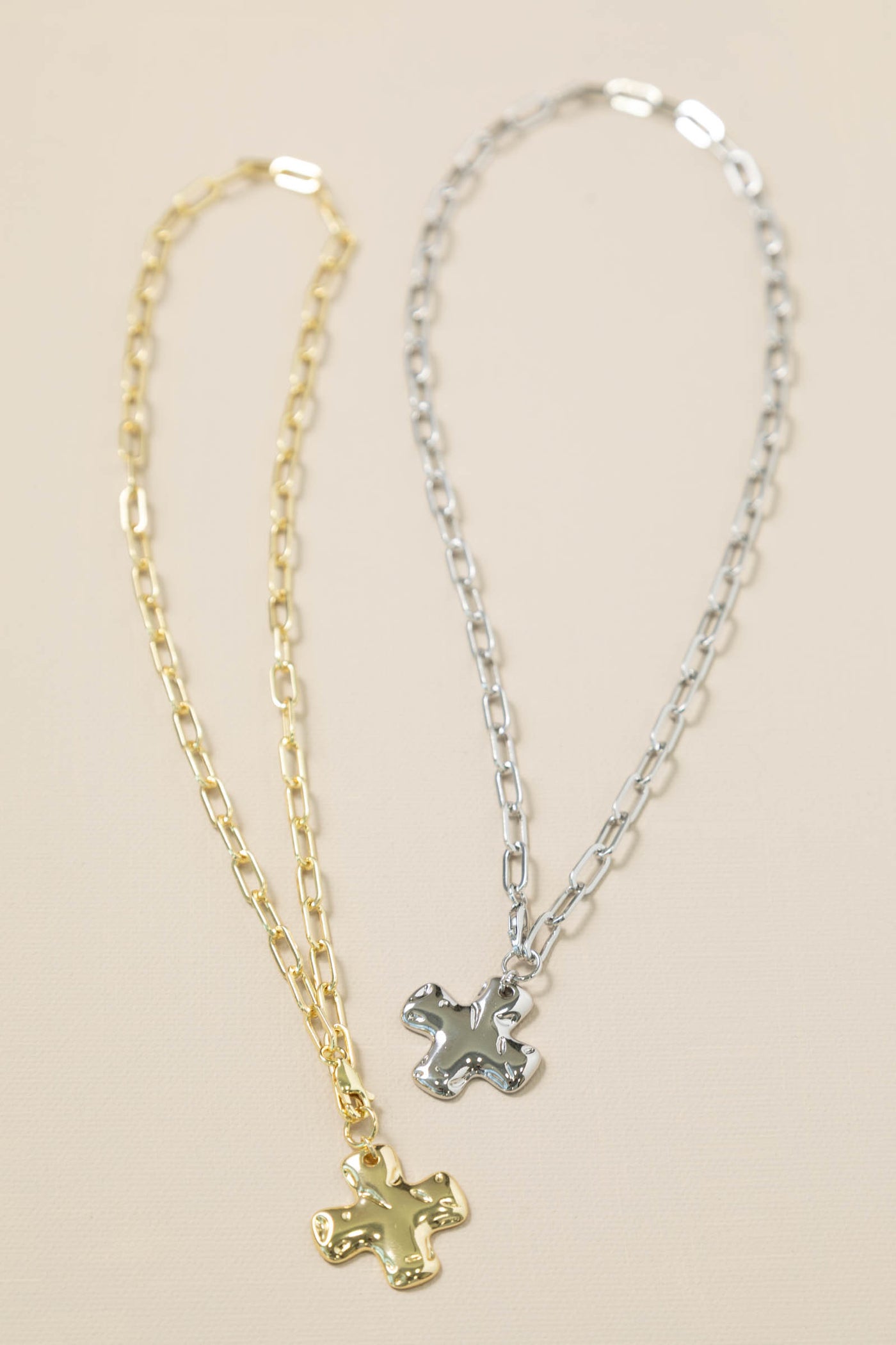 Chain Cross Pendant Necklaces