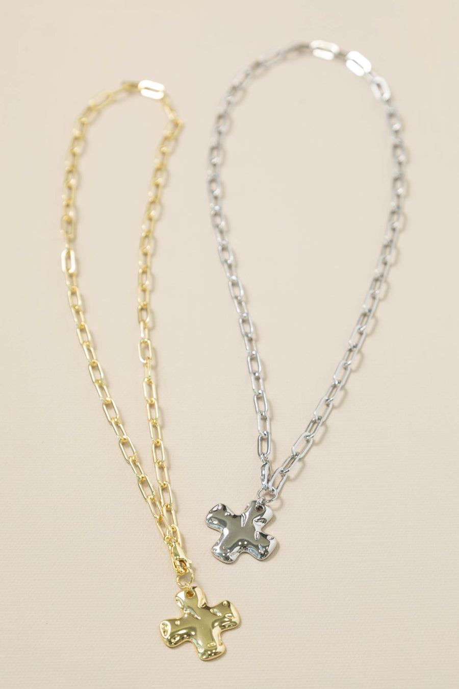 Chain Cross Pendant Necklaces
