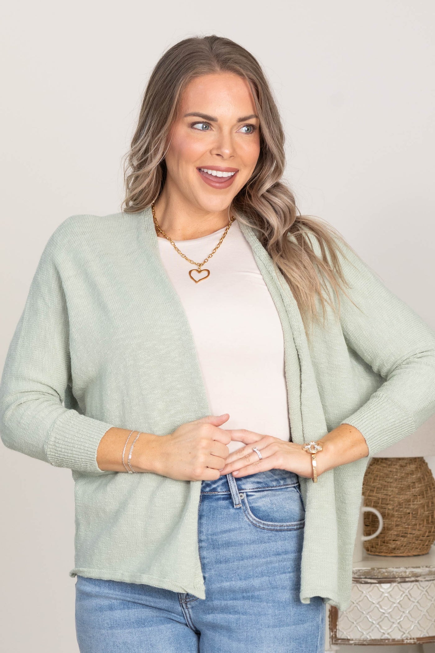 Mint Cotton Cardigan