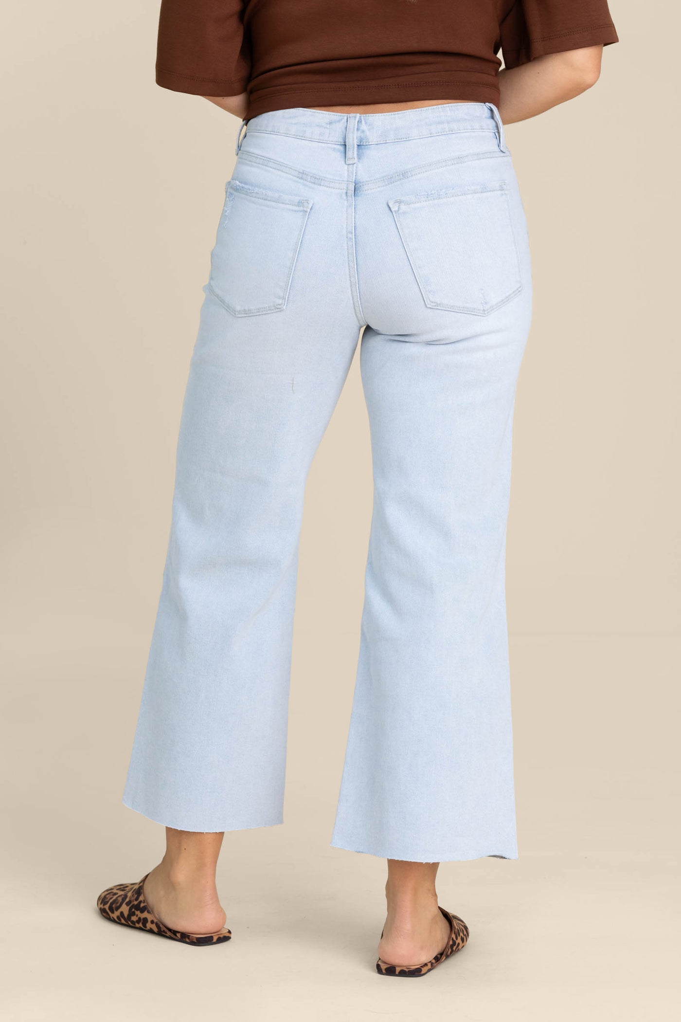 Vervet Light Wash High Rise Wide Leg Jeans