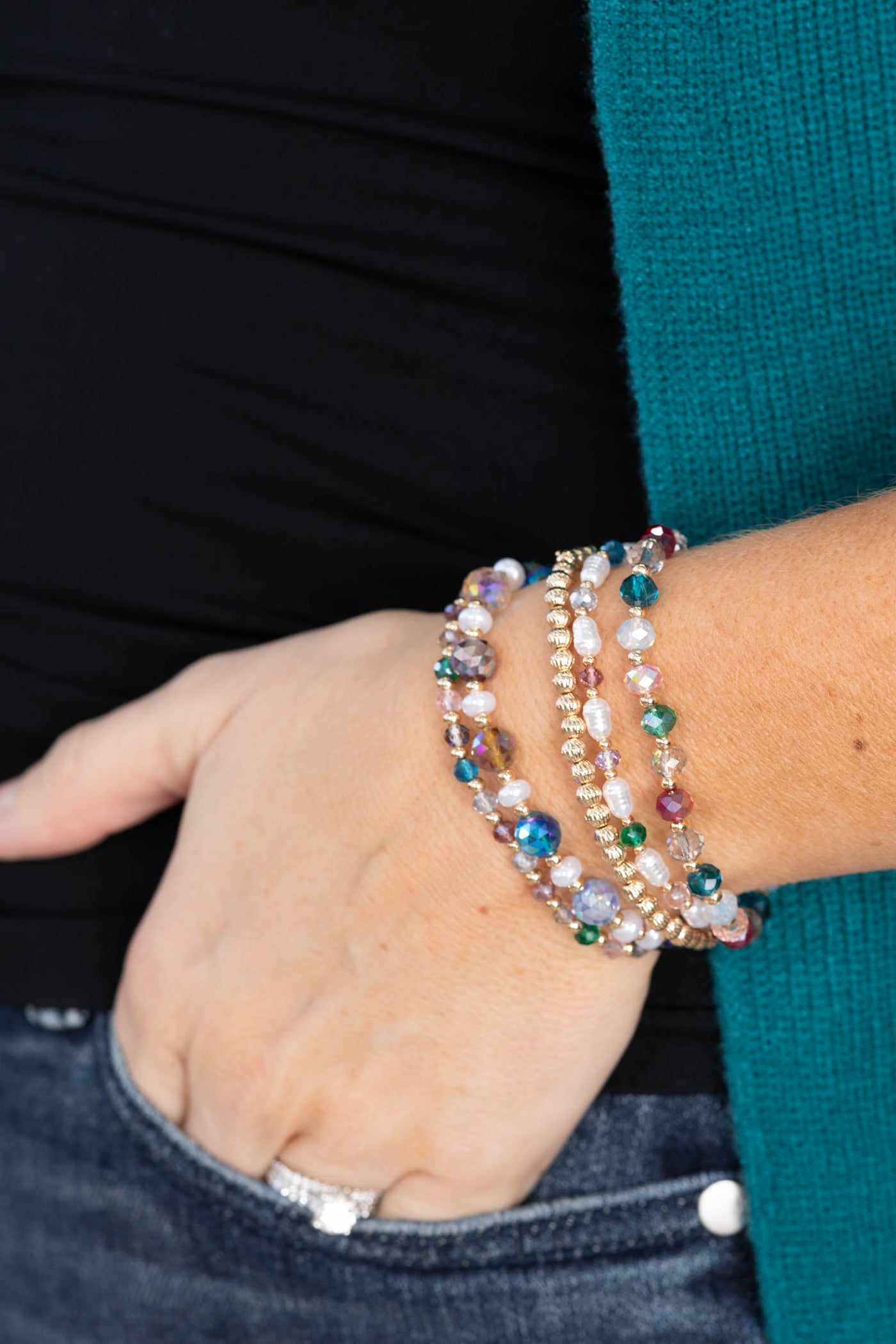 5 Pack Of Stretch Bracelet