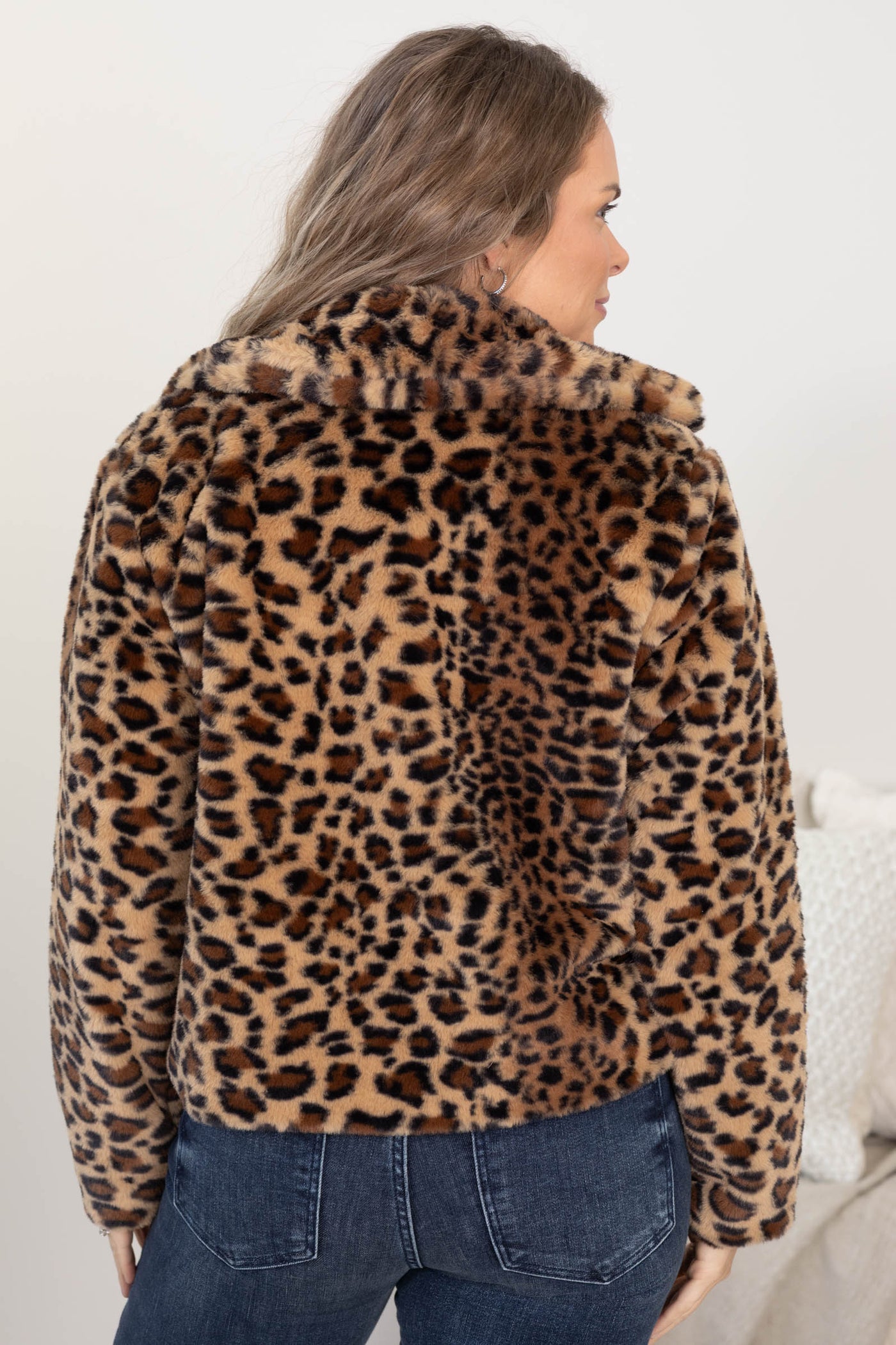 After Midnight Faux Fur Leopard Jacket