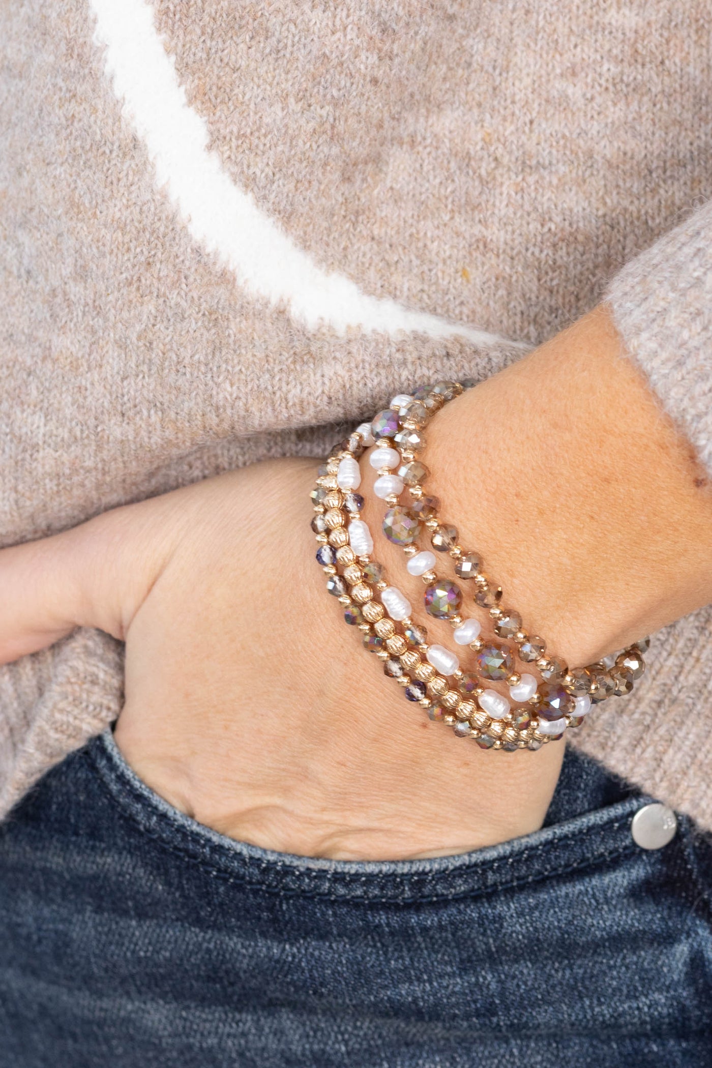 5 Pack Of Stretch Bracelet