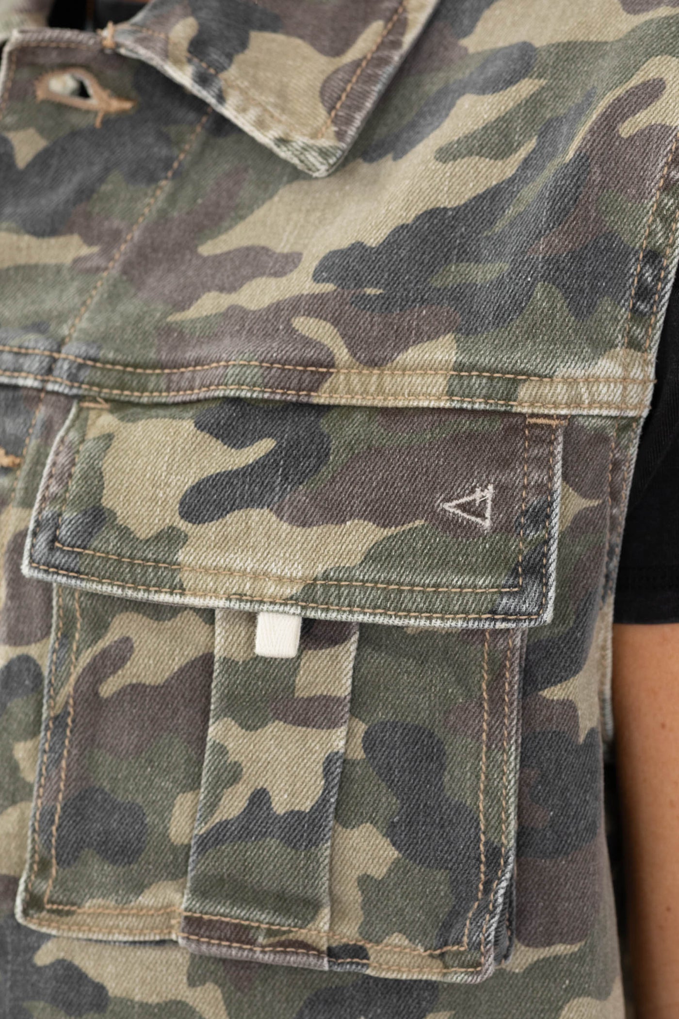 Hidden Camo Oversized Cargo Vest