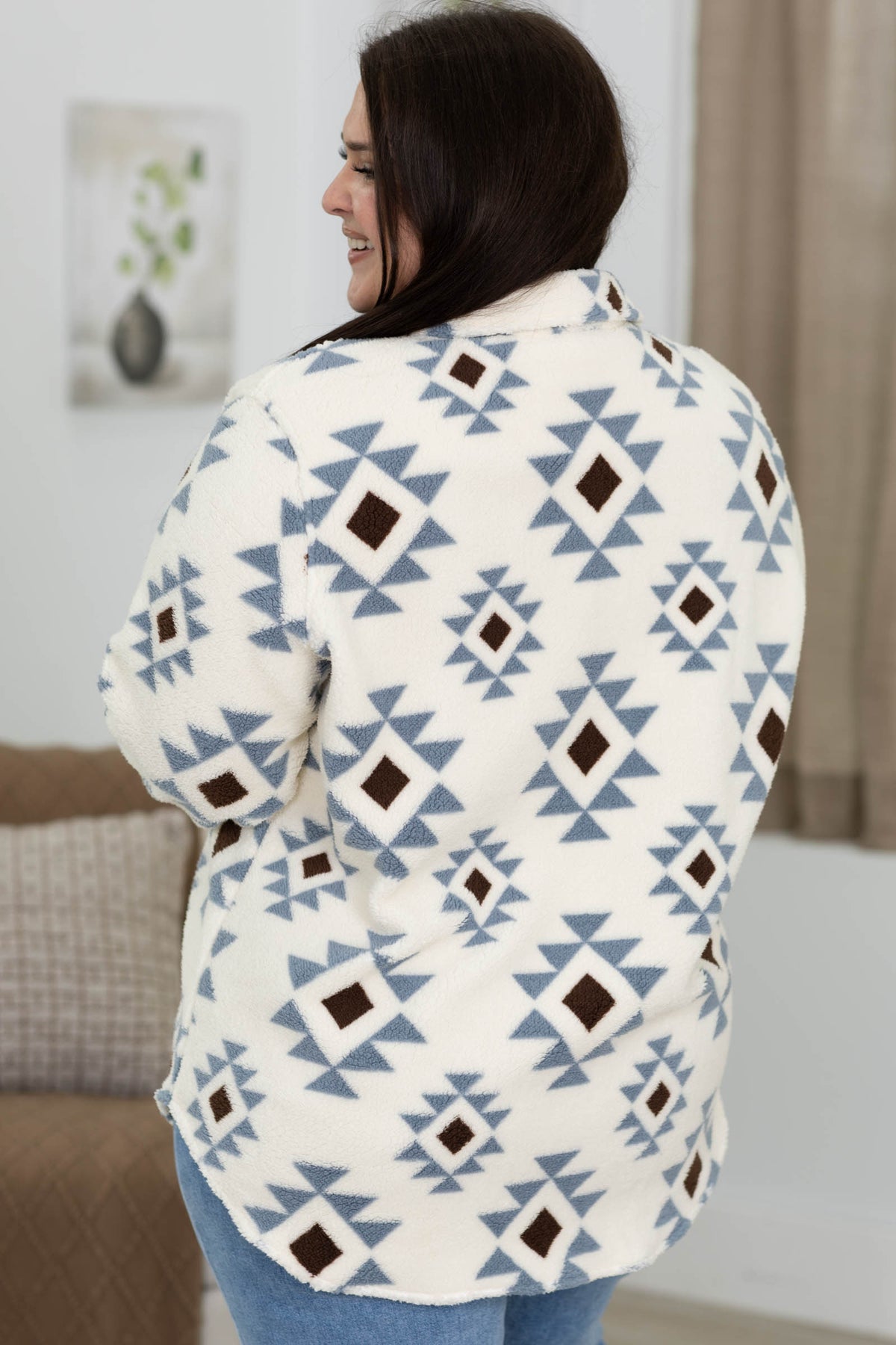 Aztec Pattern Sherpa Shackets