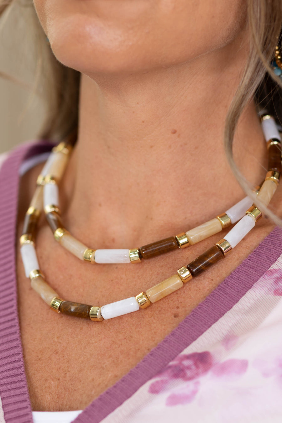 Caramel Candy Bar Chic Necklace